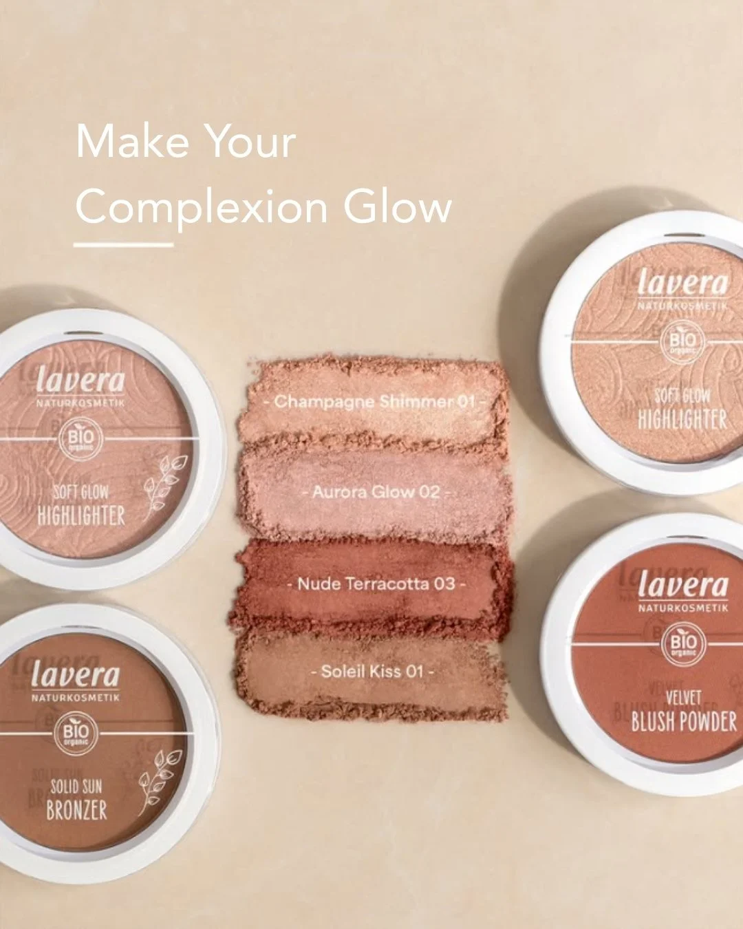 The ultimate trio for a healthy, refreshed finish. Whether you&rsquo;re heading to the office or out for coffee, our Soft Glow Highlighters, Velvet Blush Powder, and Solid Sun Bronzer work in harmony to make your complexion glow with the power of nat