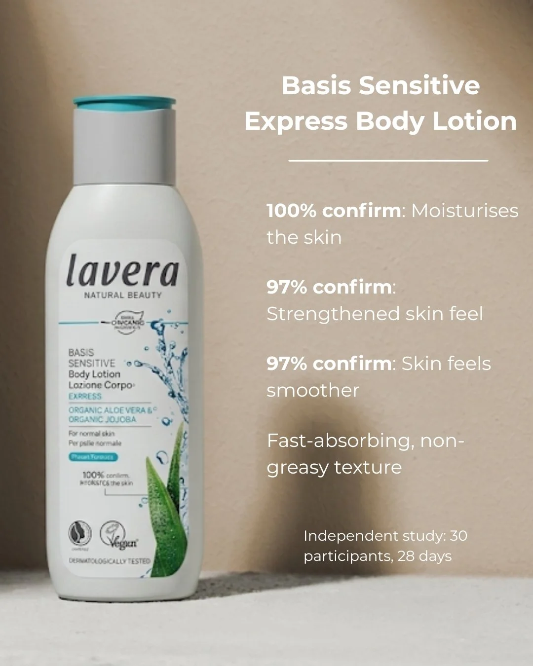 Get a burst of instant hydration with our Basis Sensitive Express Body Lotion, featuring organic aloe vera and jojoba oil for 24-hour moisture that absorbs in seconds. It&rsquo;s the same effective, lightweight formula you love for those busy morning