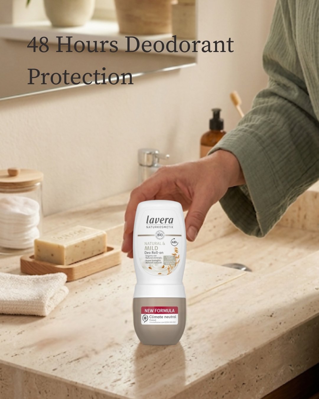 Who says natural can&rsquo;t be powerful? 🍃

Our active composition works with your body, not against it. By using natural minerals and organic oats, we reduce the growth of odour-causing bacteria at the source.

🌿48h Freshness
🌿0% Aluminium Salts