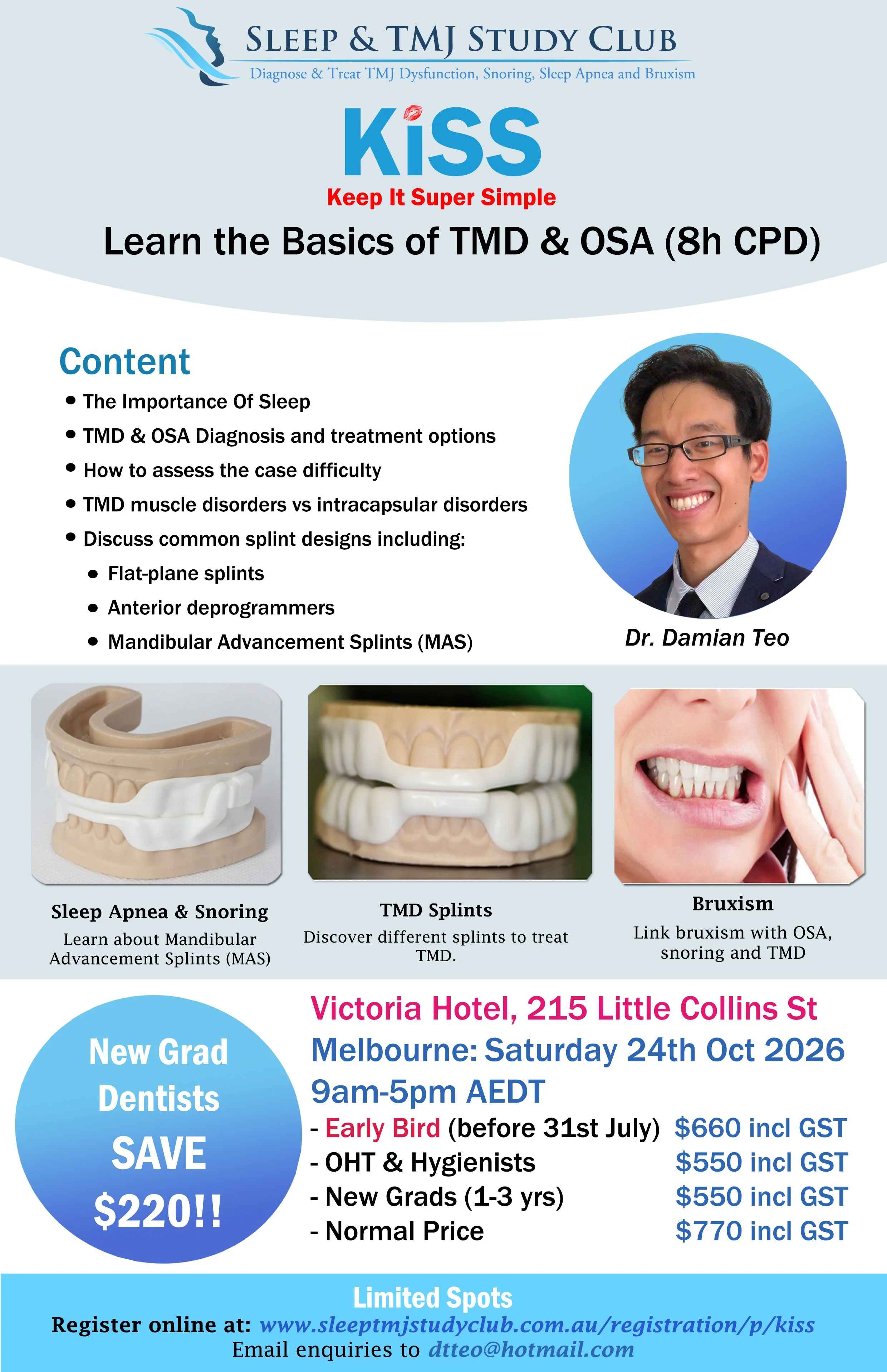 2026 KISS: Learn the Basics TMD & OSA (8H CPD)