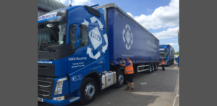 BACK ON THE ROAD AGAIN: VEKA RECYCLING FLEET IN FULL FLOW AS WINDOW INDUSTRY GETS  BACK TO WORK