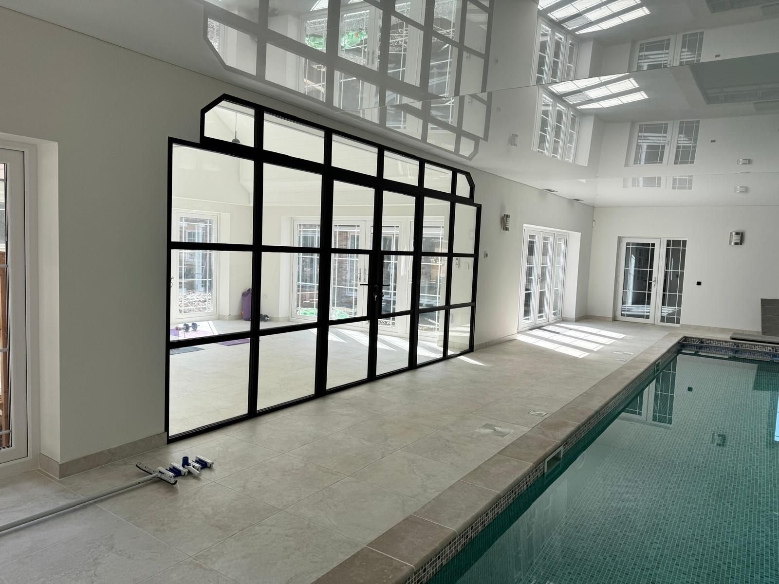 Sheerline’s Classic Door Transforms Home Pool/Gym Space