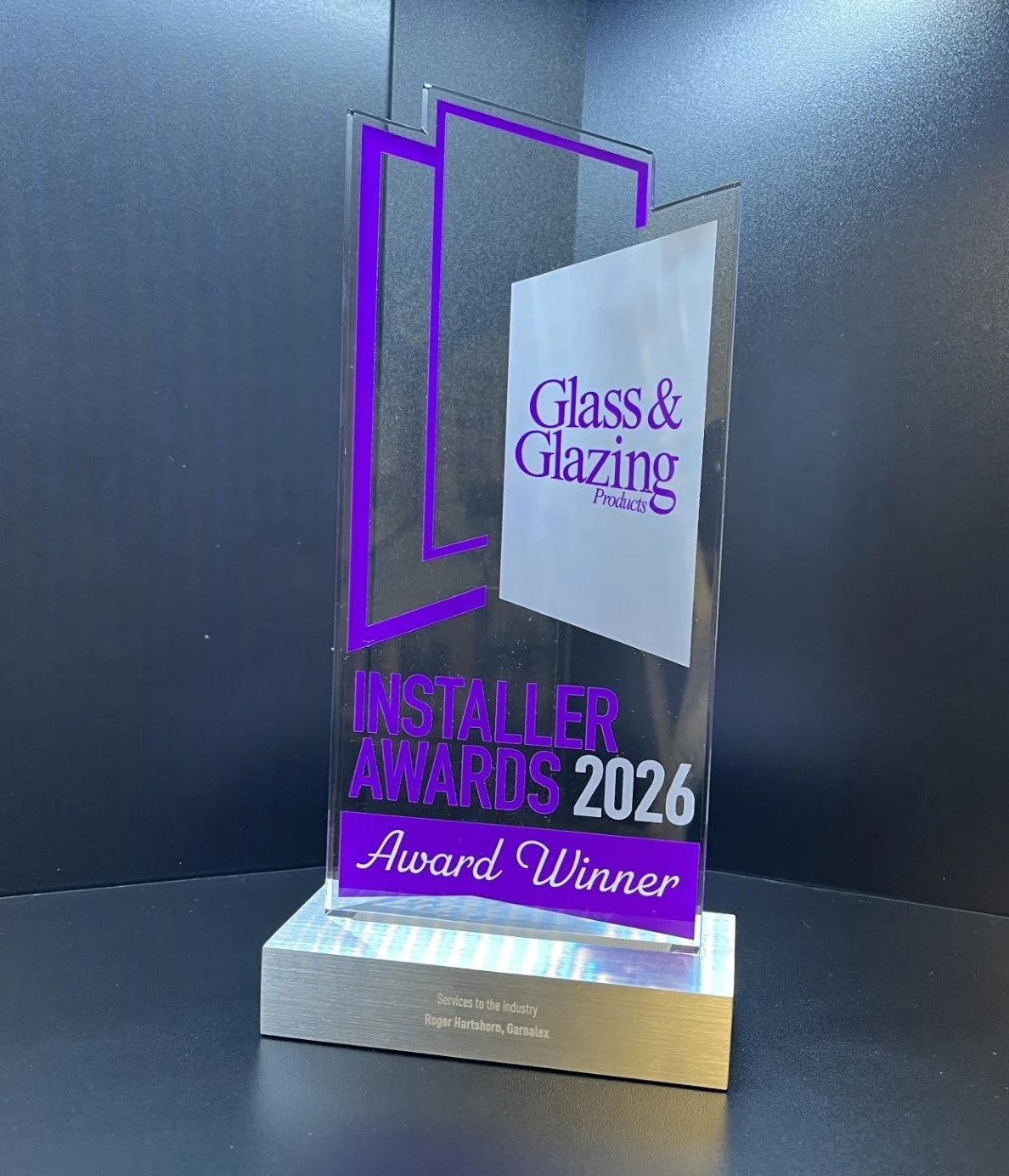 Roger Hartshorn Recognised at GGP Installer Awards