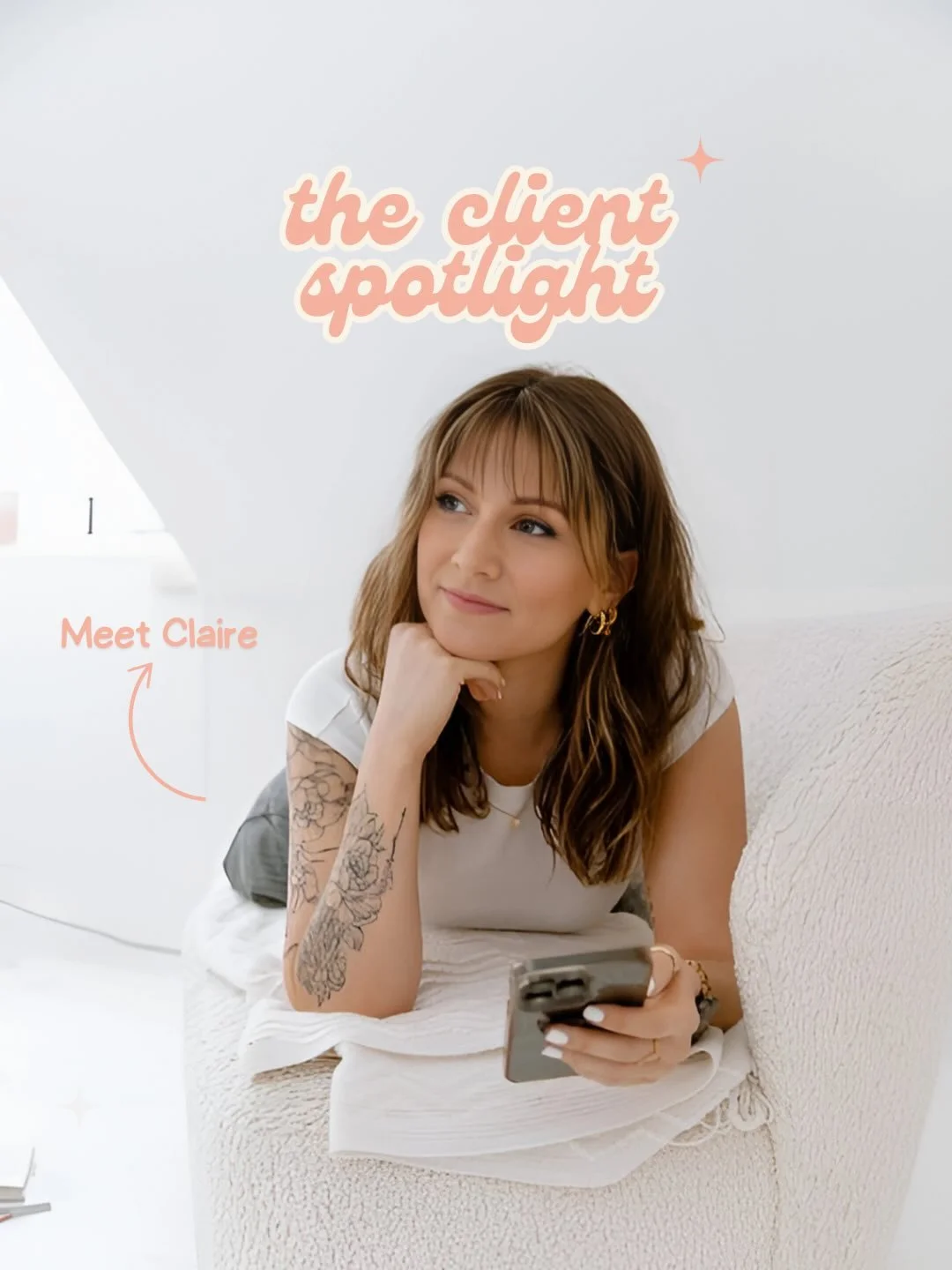 A moment for @clairejane_coach&rsquo;s studio session 📸🤍💫

There&rsquo;s nothing I love more than to shine a light on the woman behind the brand ⬆️✨💁&zwj;♀️

A brand shoot isn&rsquo;t just about pretty pictures. It&rsquo;s about telling your stor