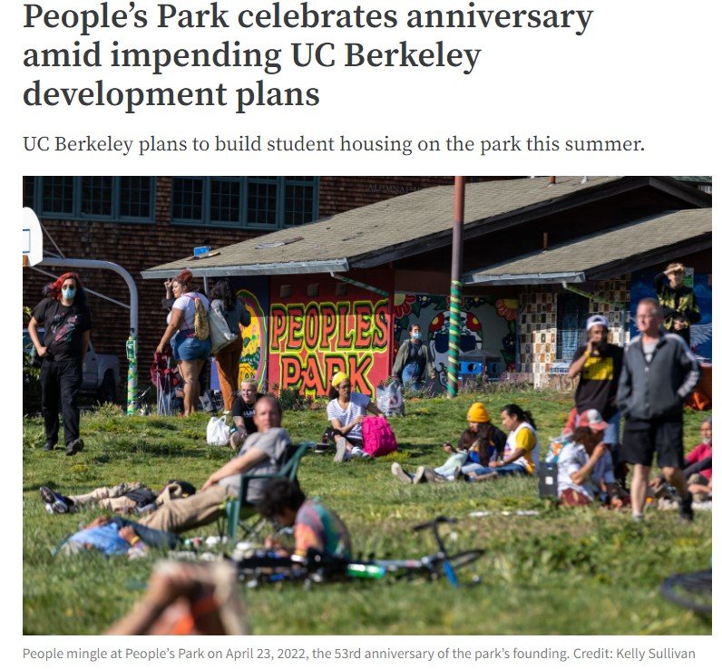 People’s Park celebrates anniversary amid impending UC Berkeley development plans