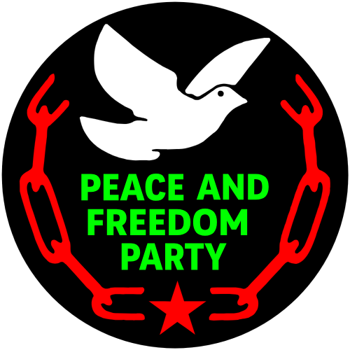 Peace and Freedom Party endorsement logo.