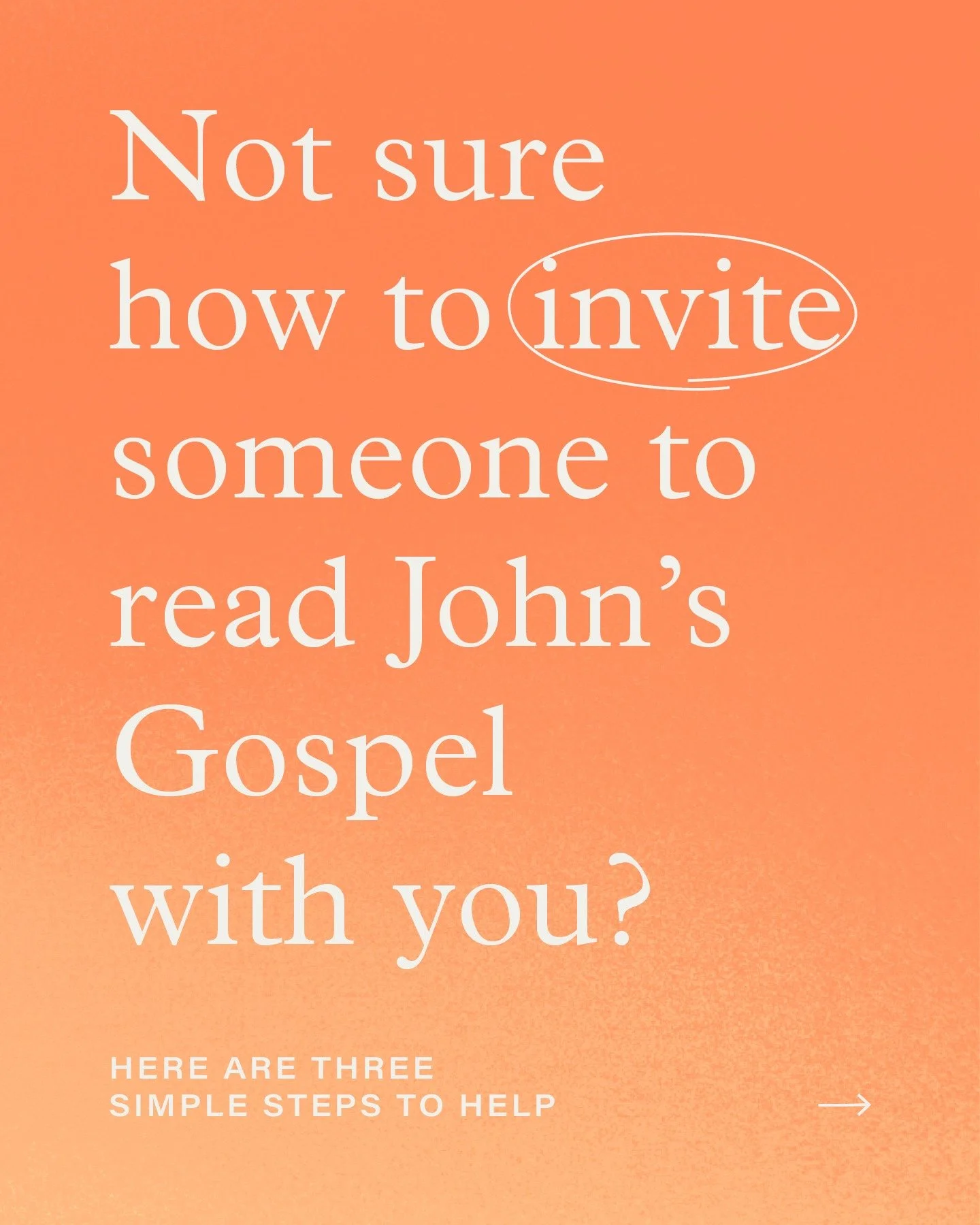 Asking a non-Christian if they'd be interested in reading the Bible might feel daunting &ndash; but it doesn't have to be!

For more tips and advice on how to invite your friends to see what the Bible says about Jesus with you, head to theword121.com