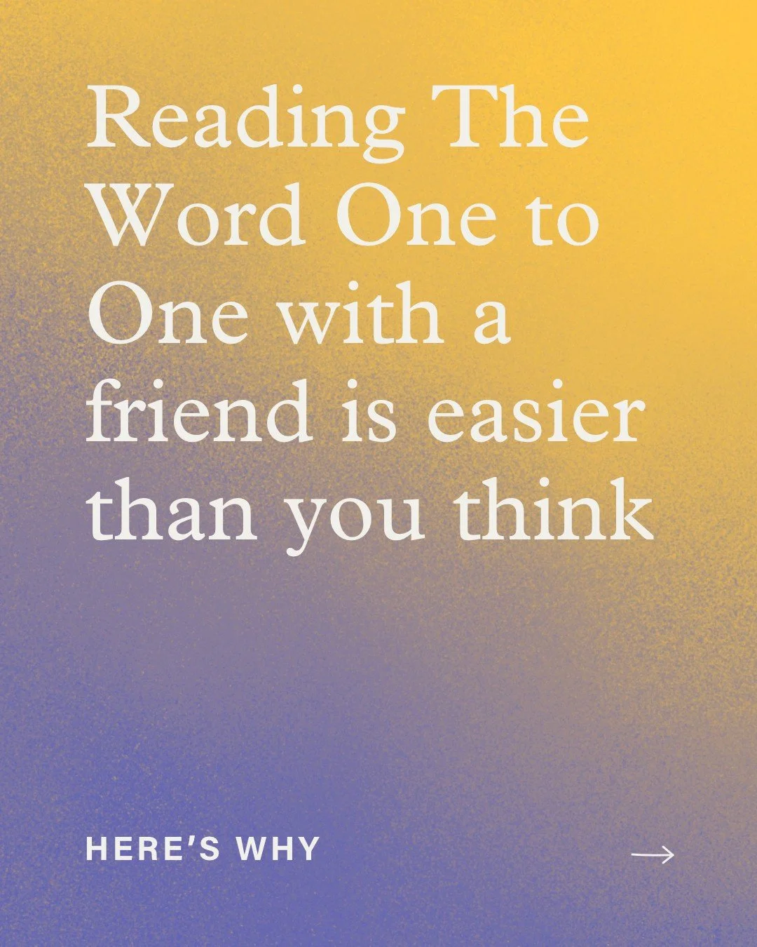We love hearing how inviting your friends to read The Word One to One has gone better than you expected!

Read more encouraging testimonies like these through the link in our bio.