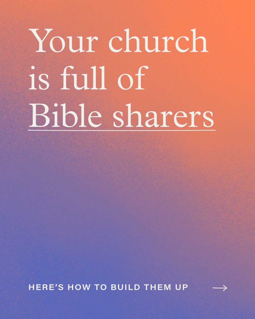 There are potential Bible sharers in your church who just need some encouragement to take the first step and share Jesus. 

How will you help them grow? 

Find free resources to equip and inspire your church through the link in our bio.