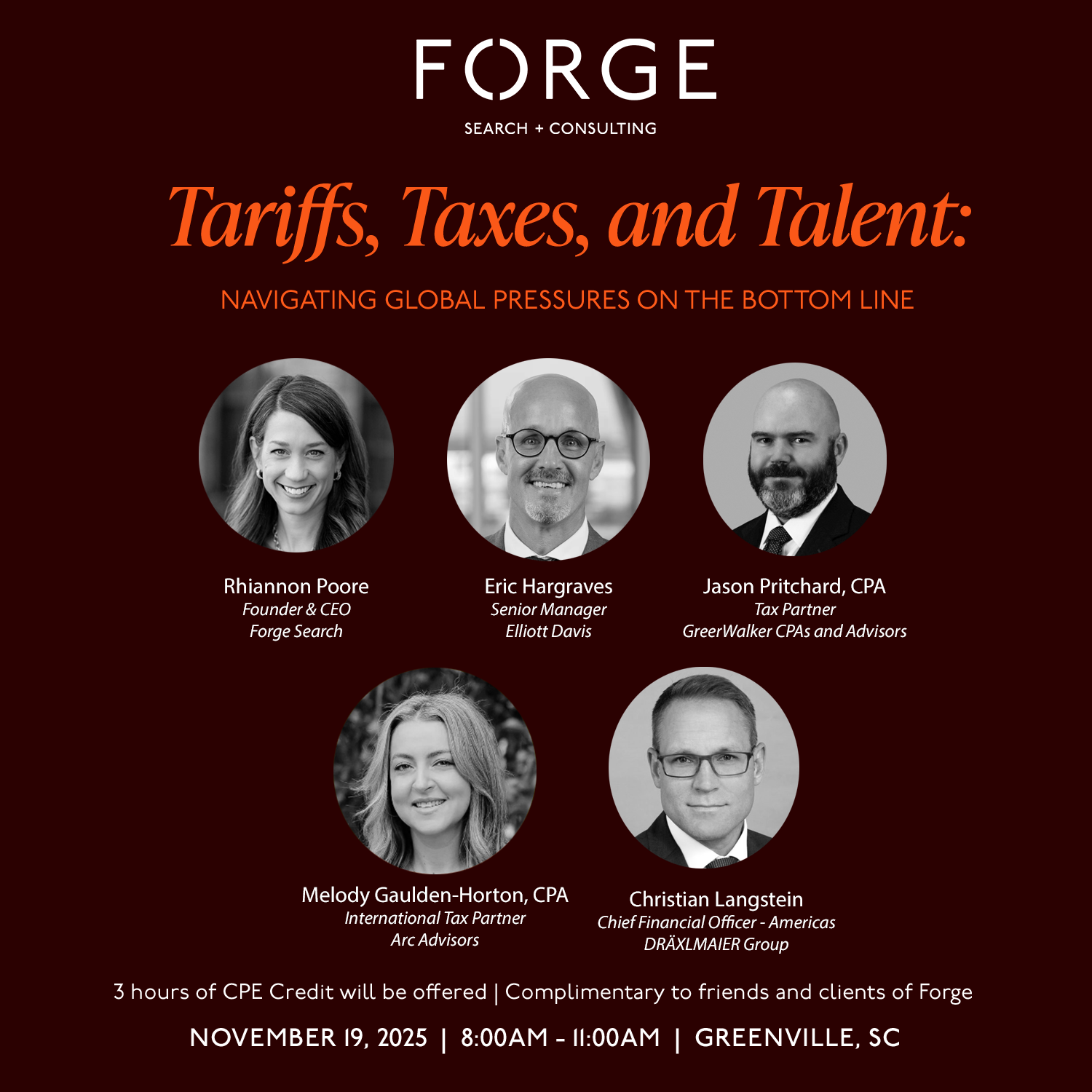 Tariffs, Taxes, and Talent: Navigating Global Pressures on the Bottom Line