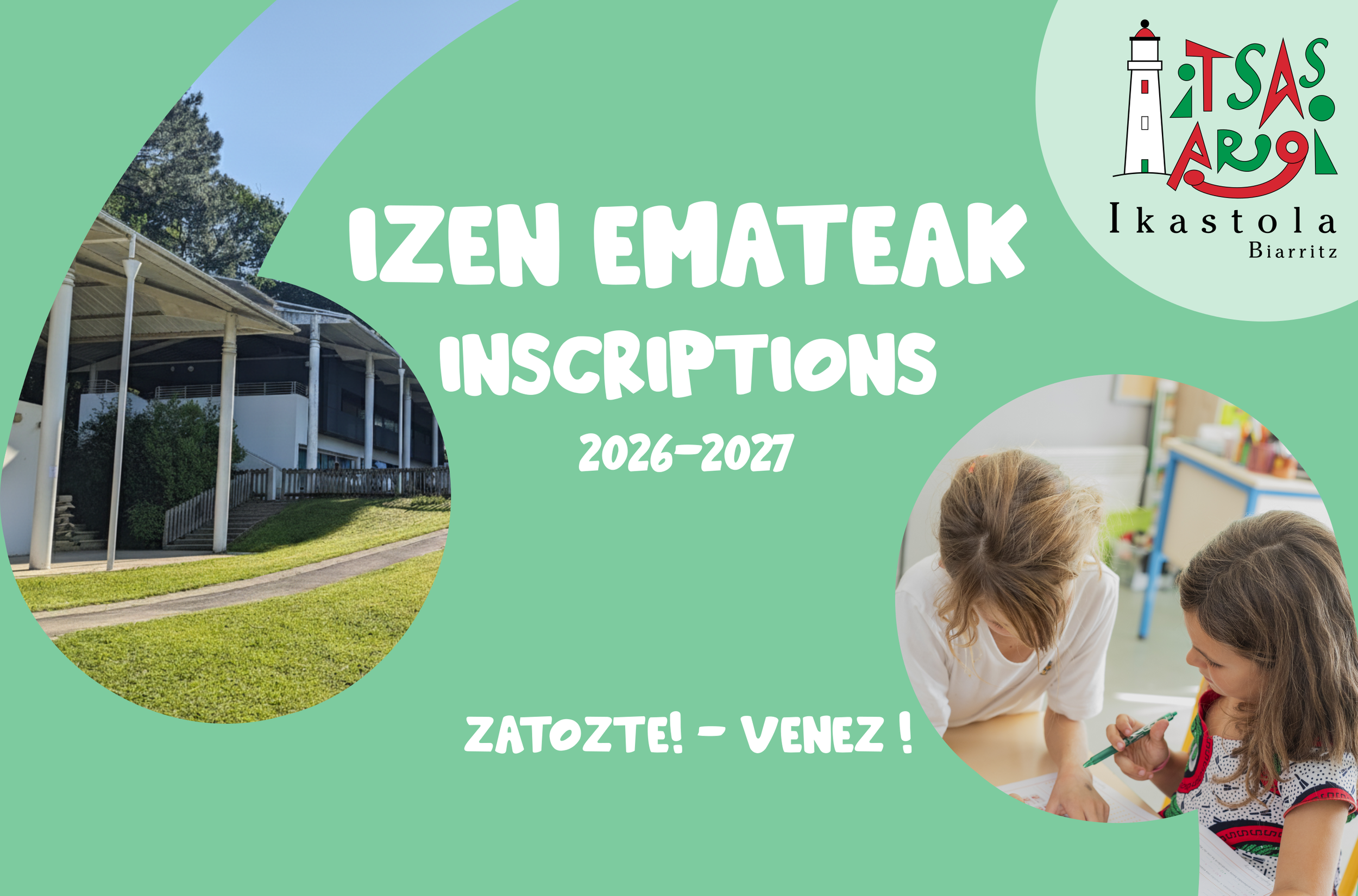Izen emateak - Inscriptions Ikastola Biarritz