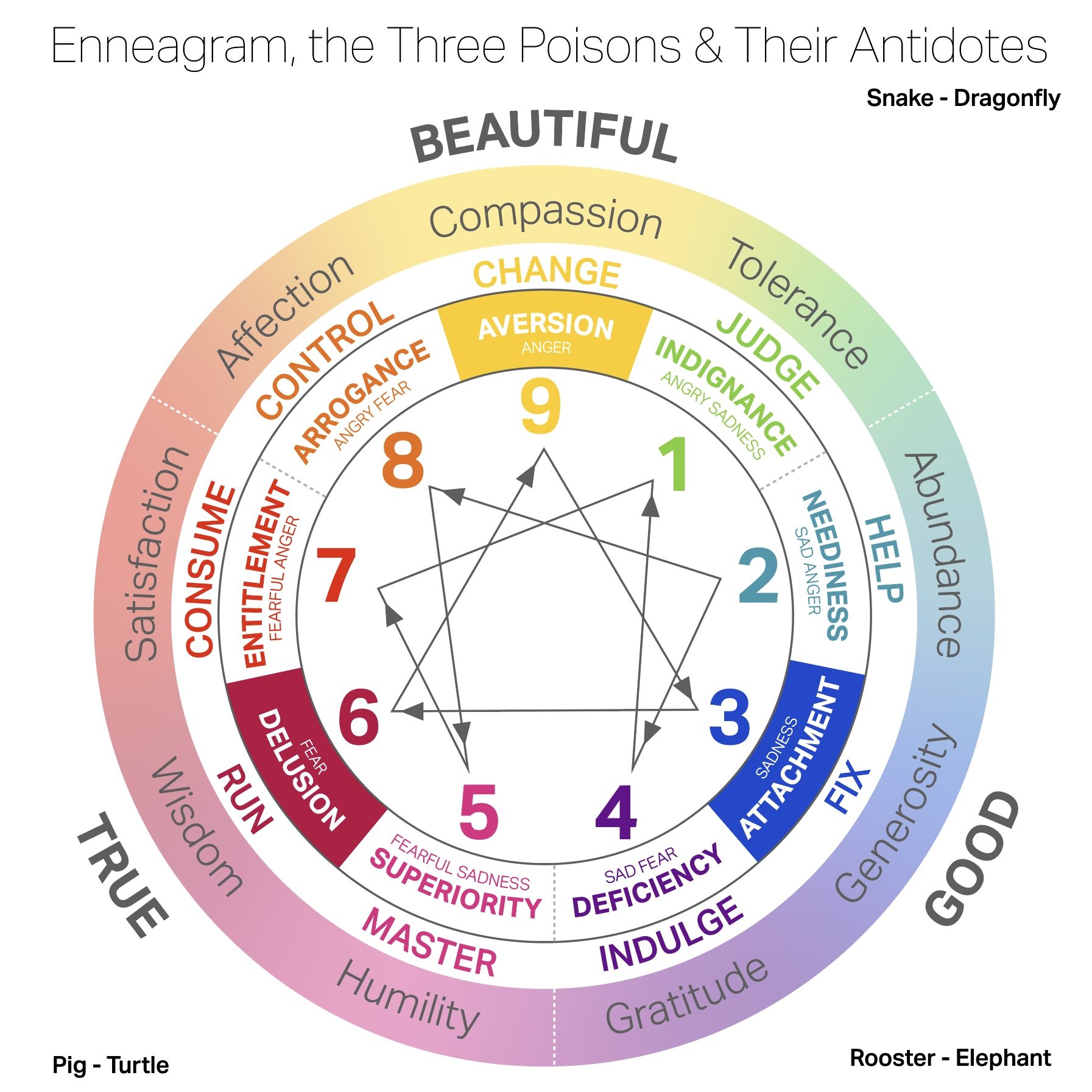 The Enneagram & the Three Poisons