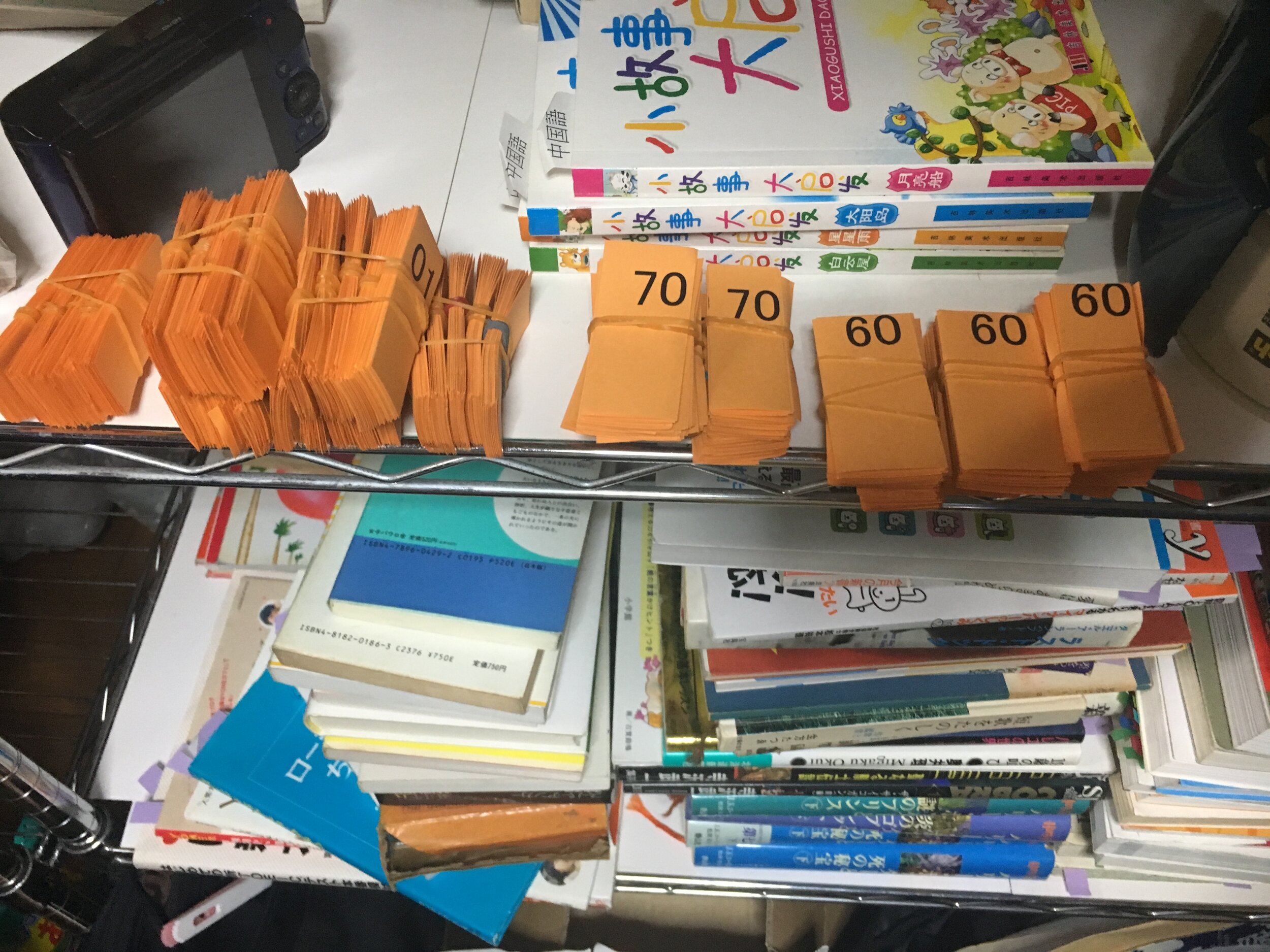 本に挟む番号札 シールでの整理は刑務所で禁止されている
