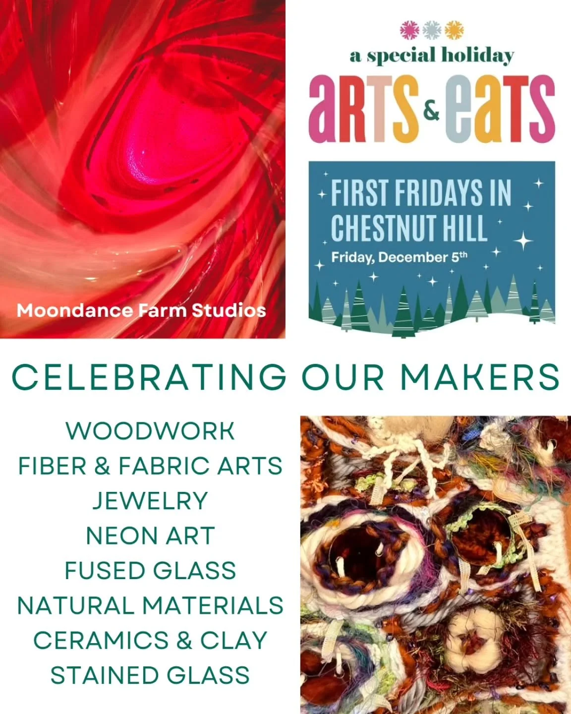 Who doesn&rsquo;t love a handmade present?!🎁 This First Friday we&rsquo;re featuring all of our makers who craft one-of-a-kind items that are both beautiful and functional - they make every day feel special ✨️ (And of course there are plenty of pure