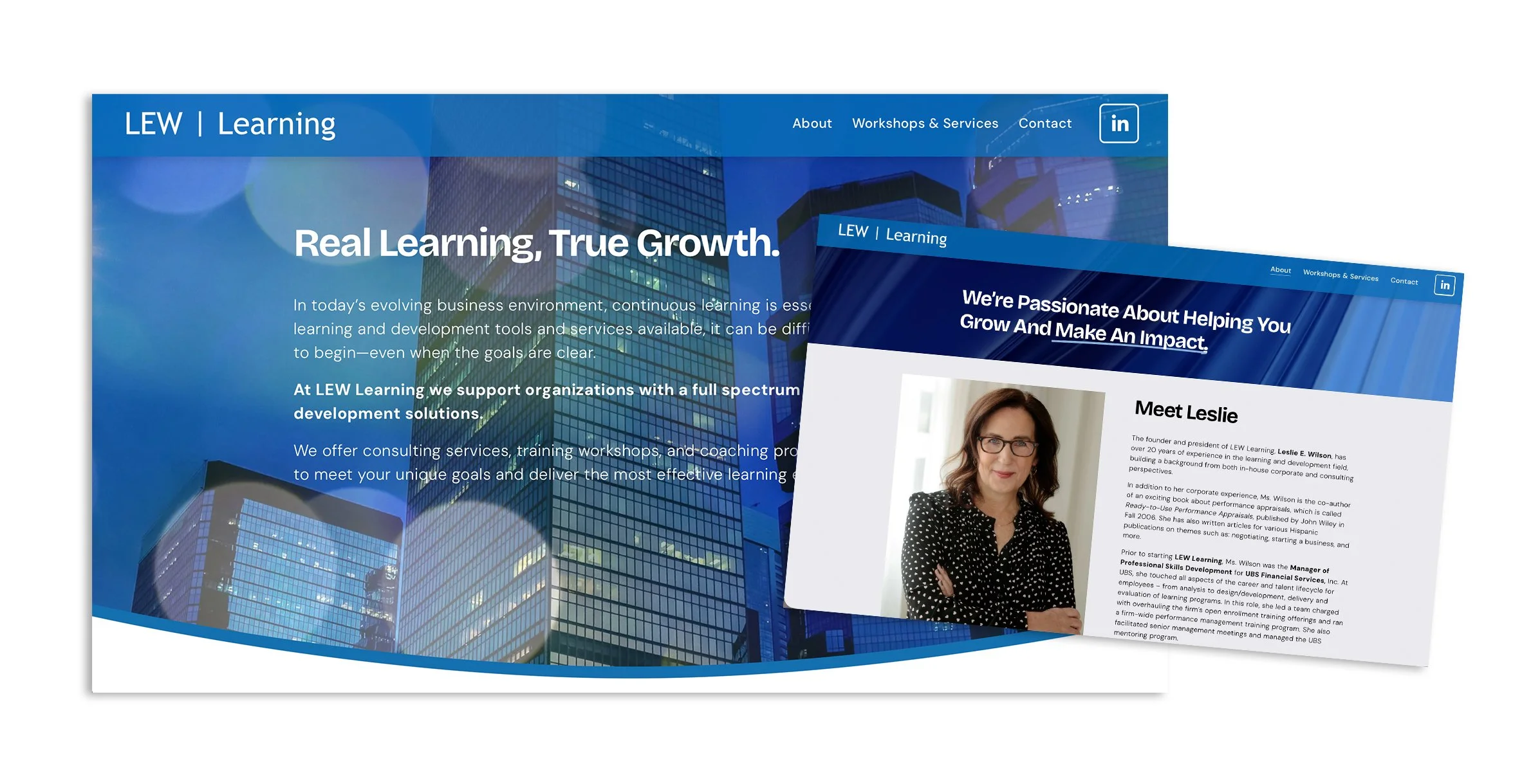 LEW Learning Corporate Training Web Site
