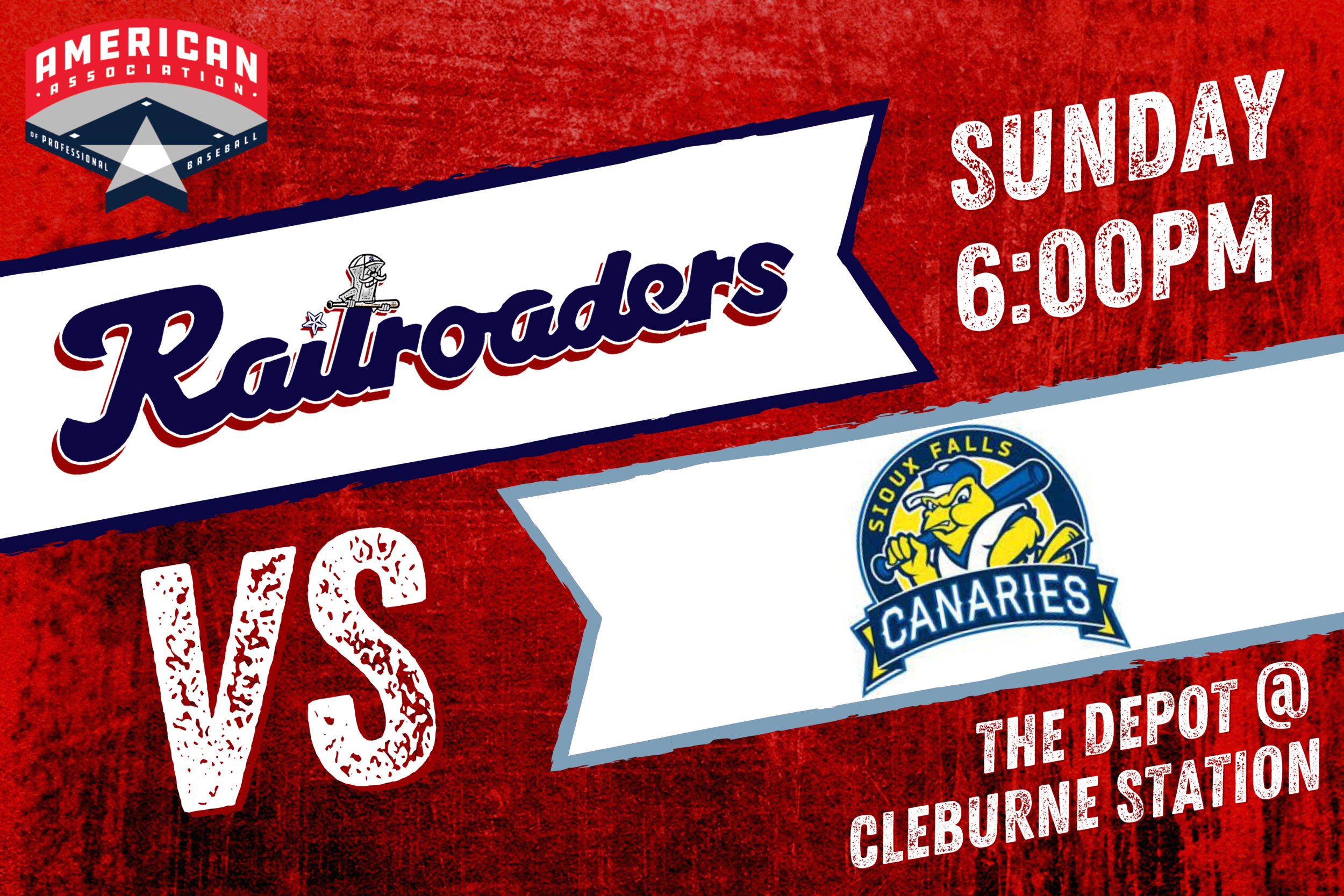 Cleburne Railroaders vs. Sioux Falls Canaries
