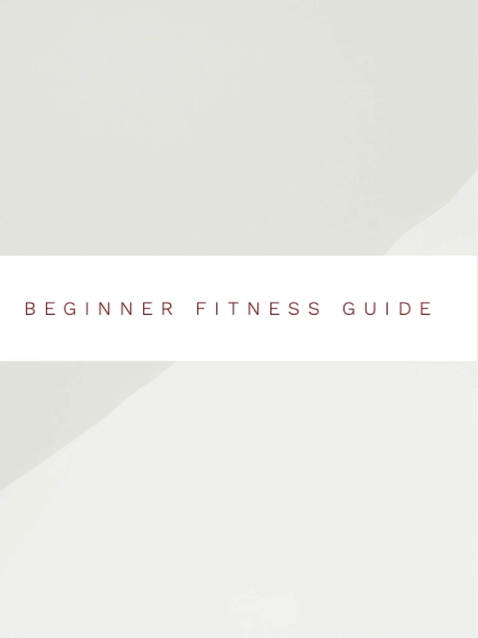 FREE - 12 WEEK BEGINNER FITNESS GUIDE