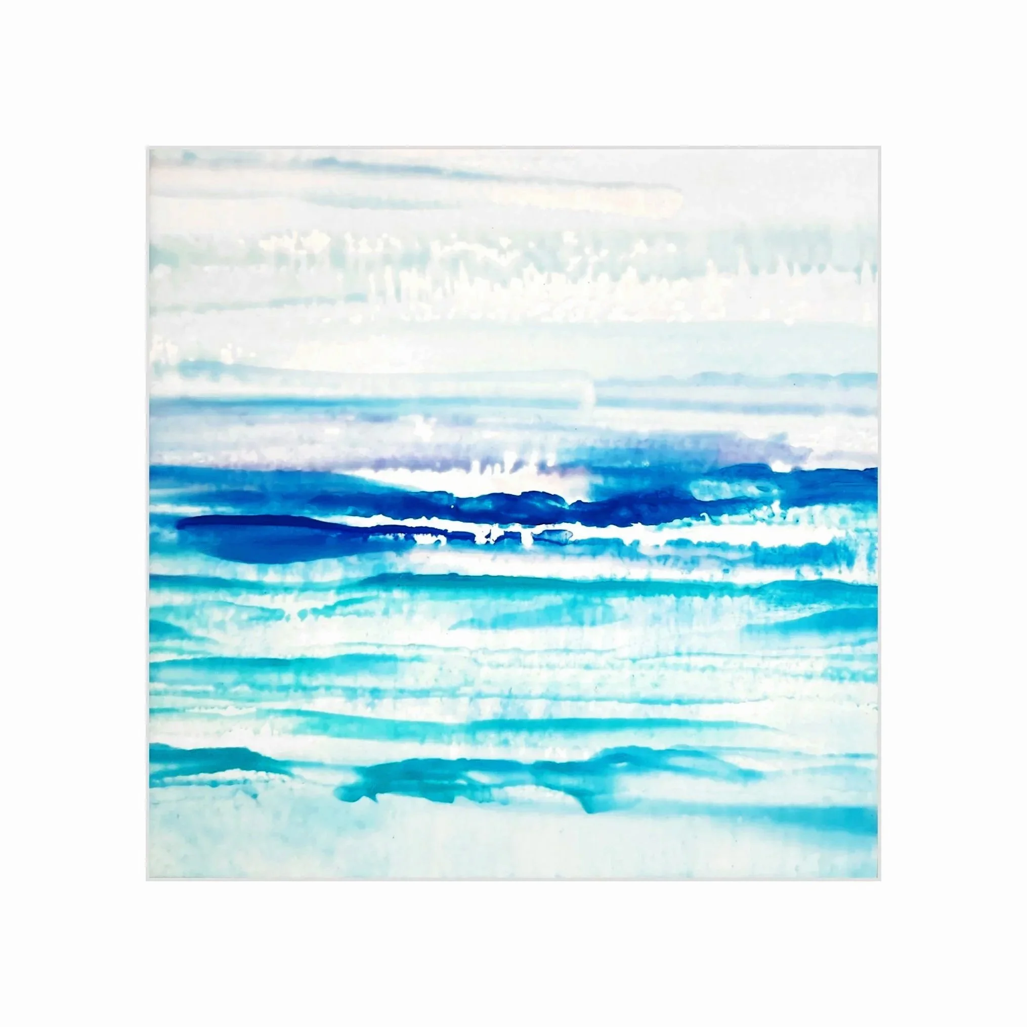 Thalassa IV, 11"x11" framed