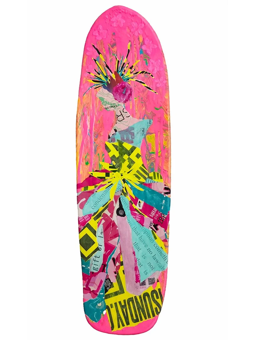 Urban Destiny (Greek goddess of fate), 33" x 10", 2026  (SOLD)