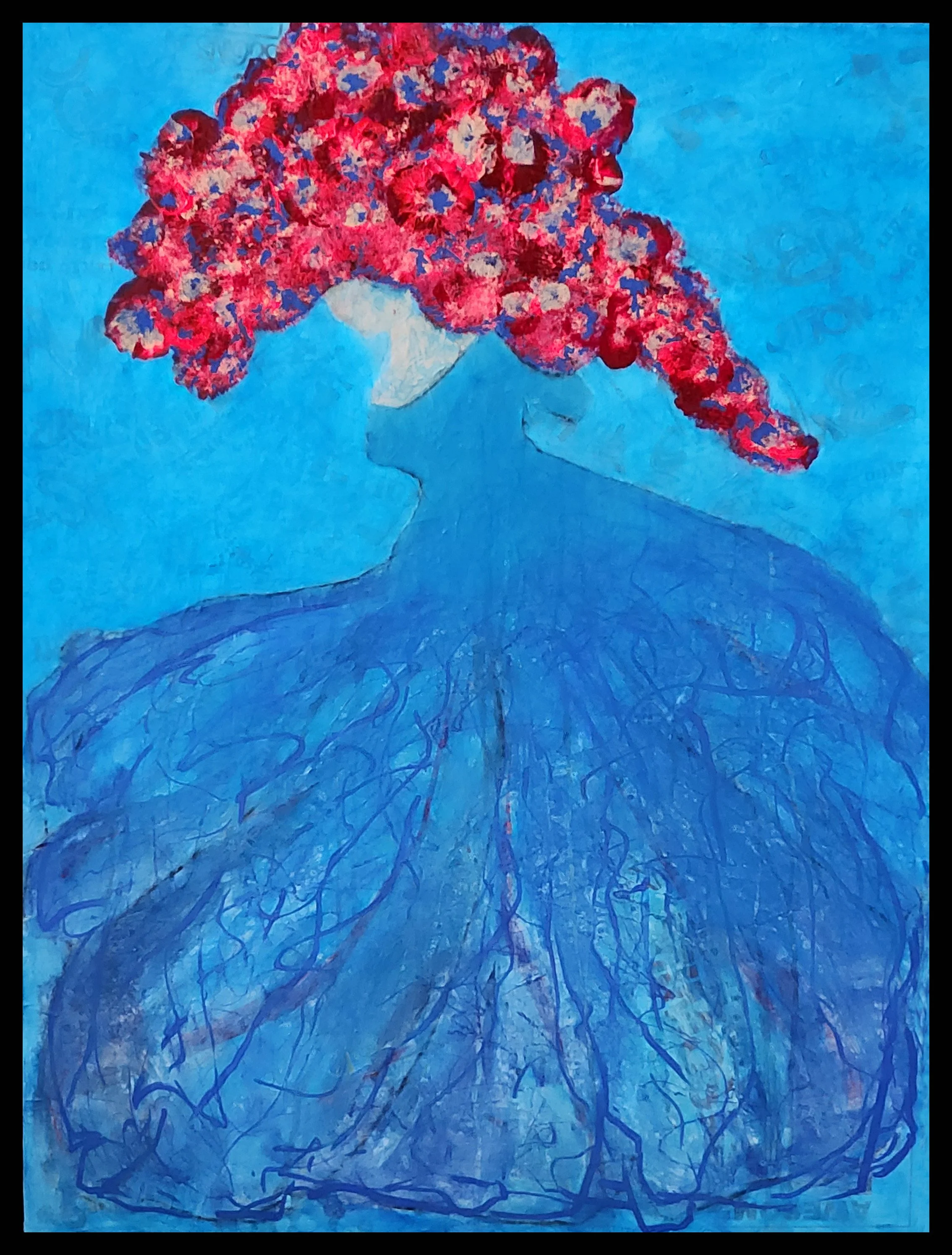 Blue Toronto, 40" x 30", 2025