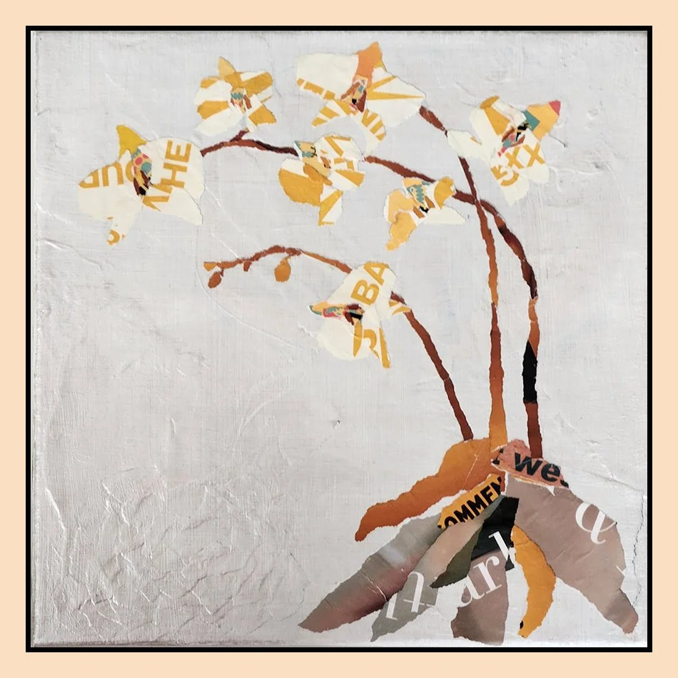 Urban Orchid Bloom I, 12" x 12", 2025