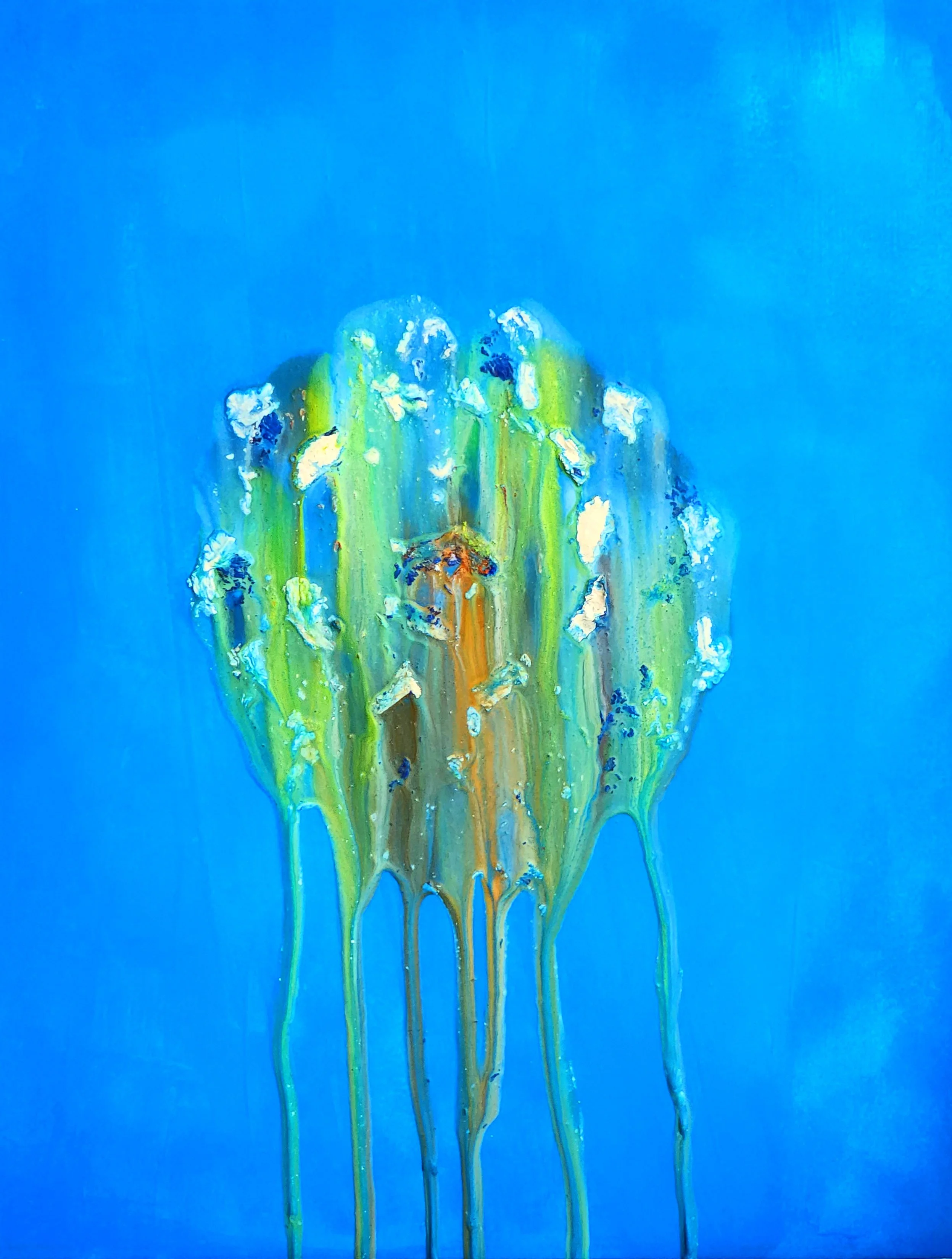 Blue Medusa, 22"x18"