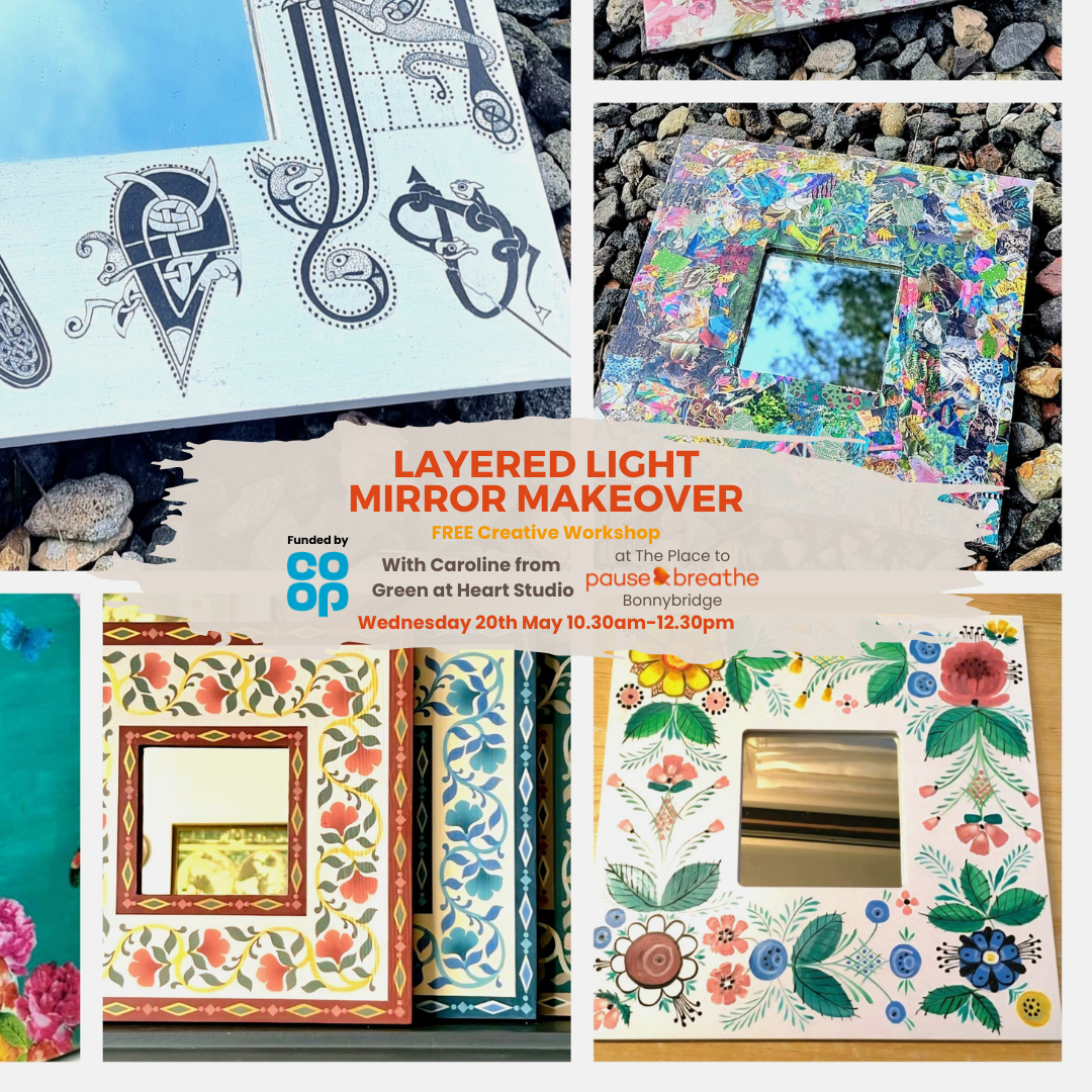 Layered Light Mirror Makeover: A FREE Creative Workshop - Bonnybridge