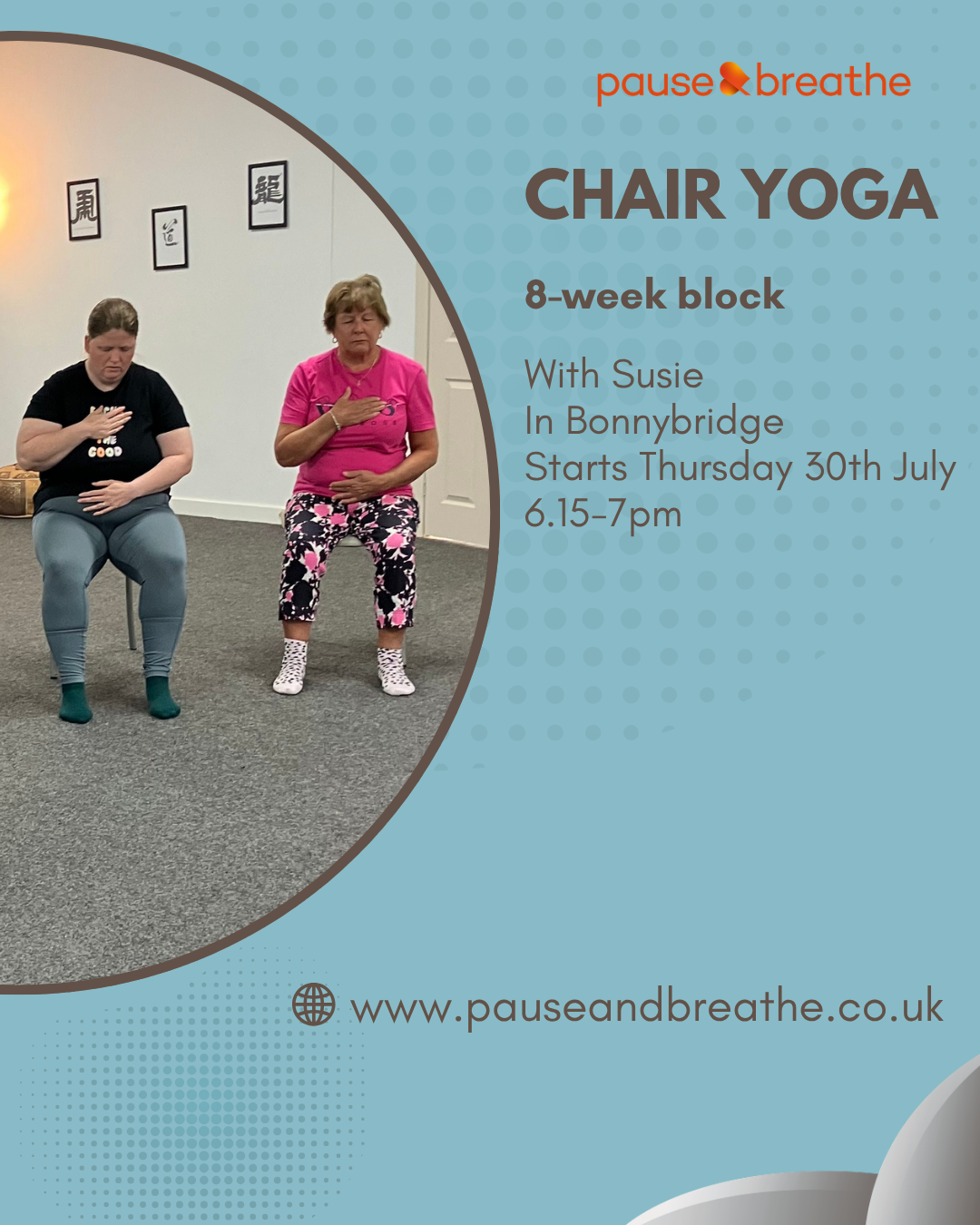 Chair Yoga - 8-Week Block - Thursday Evening - Bonnybridge