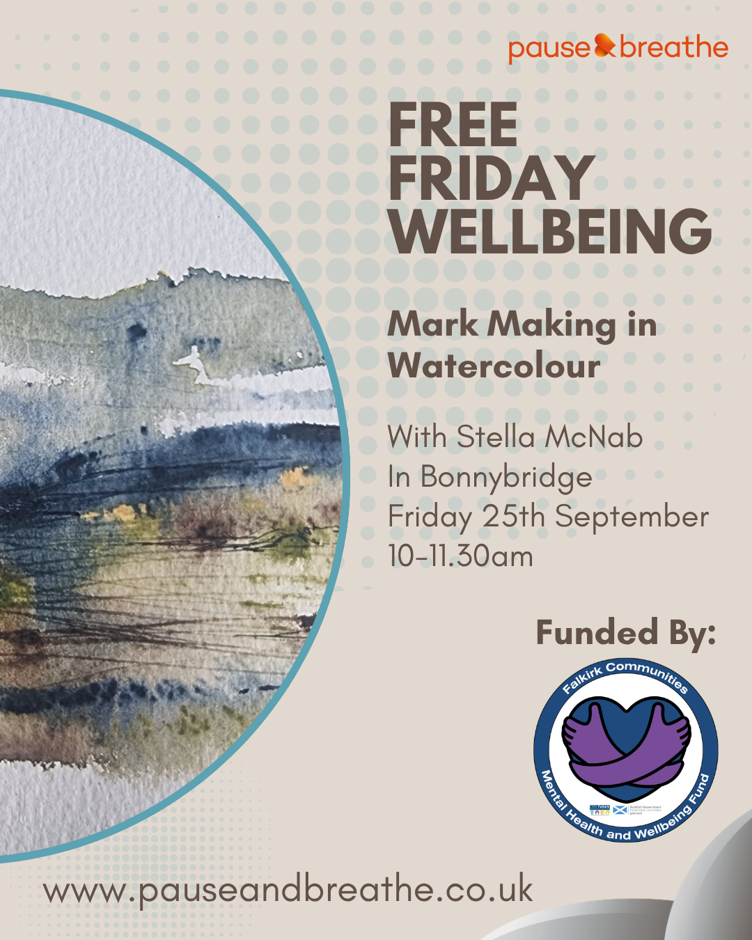 Mark Making in Watercolour - Free Friday Wellbeing