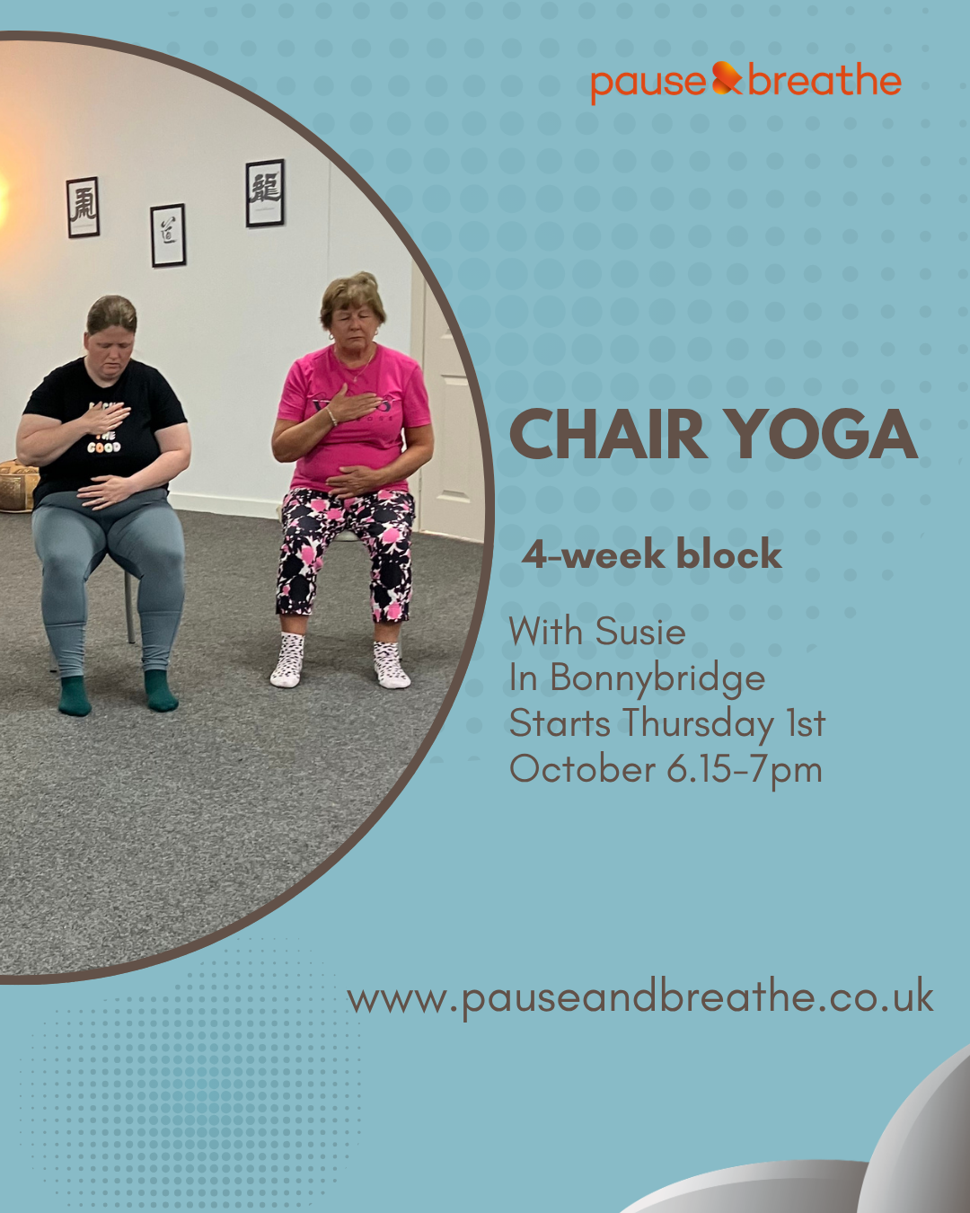 Chair Yoga - 4-Week Block - Thursday Evening - Bonnybridge