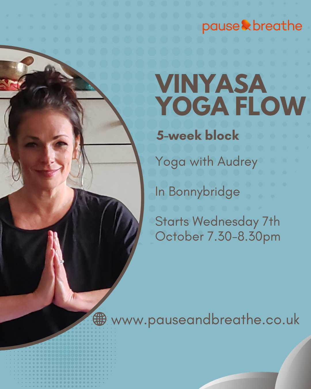 Vinyasa Yoga Flow - Yoga with Audrey - 5-week Block - Bonnybridge