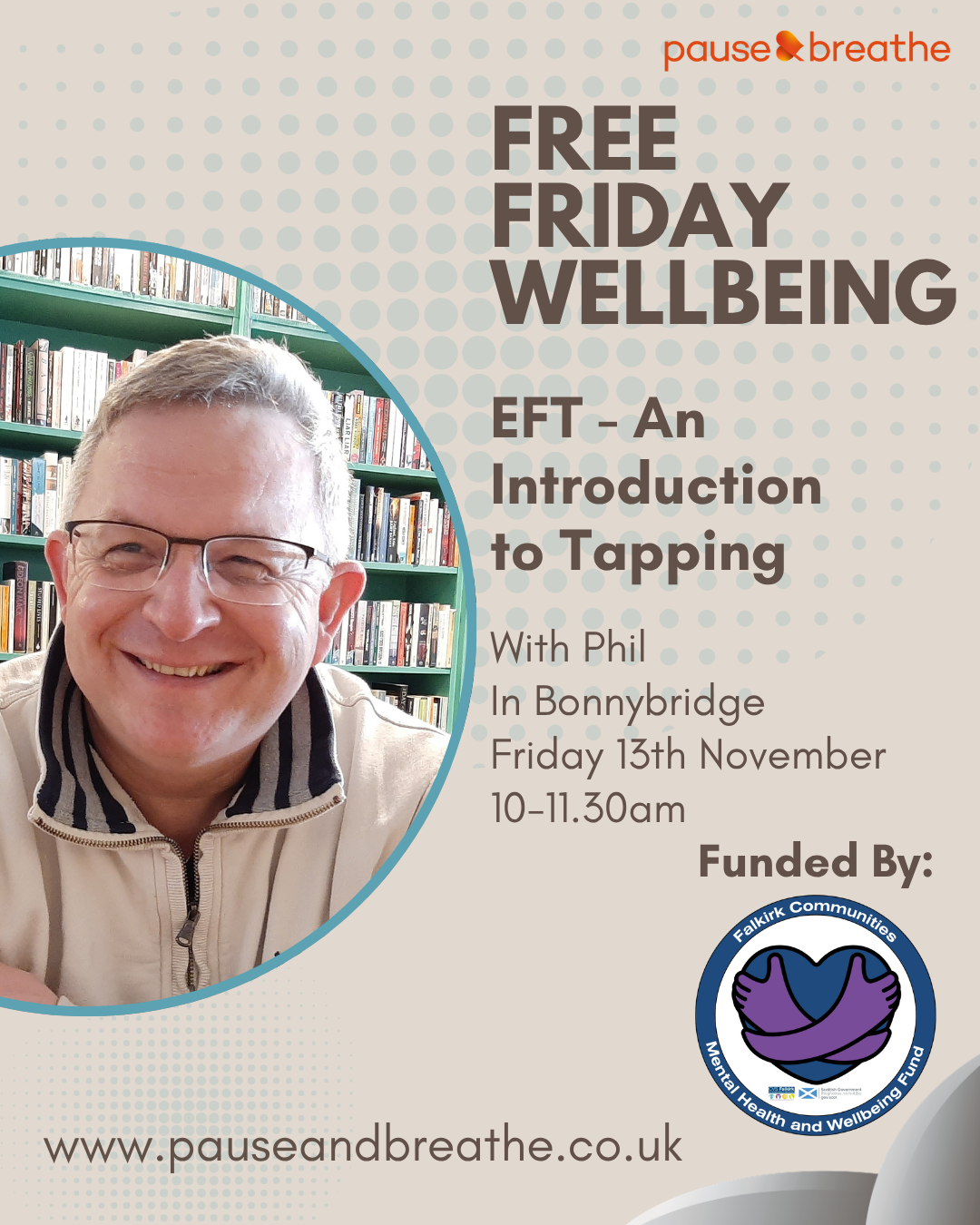 EFT - An Introduction to Tapping: Free Friday Wellbeing - Bonnybridge