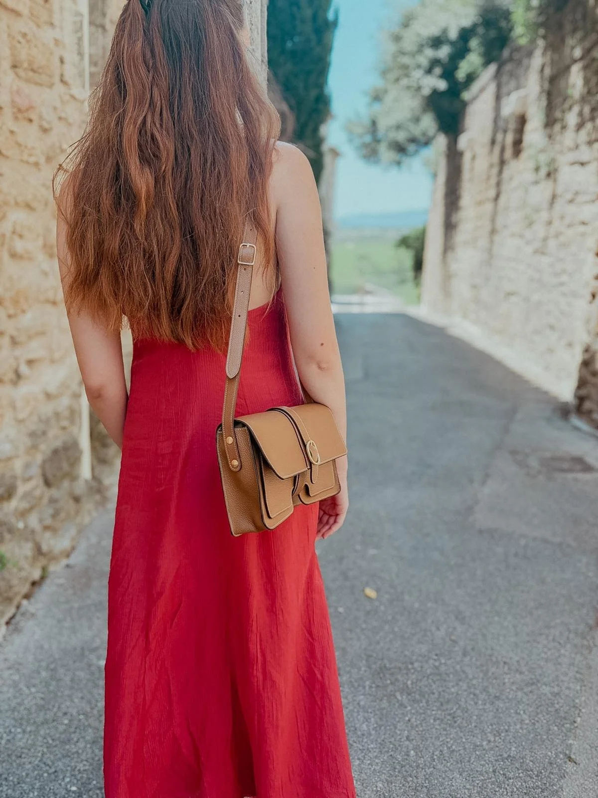 Sac en cuir marron