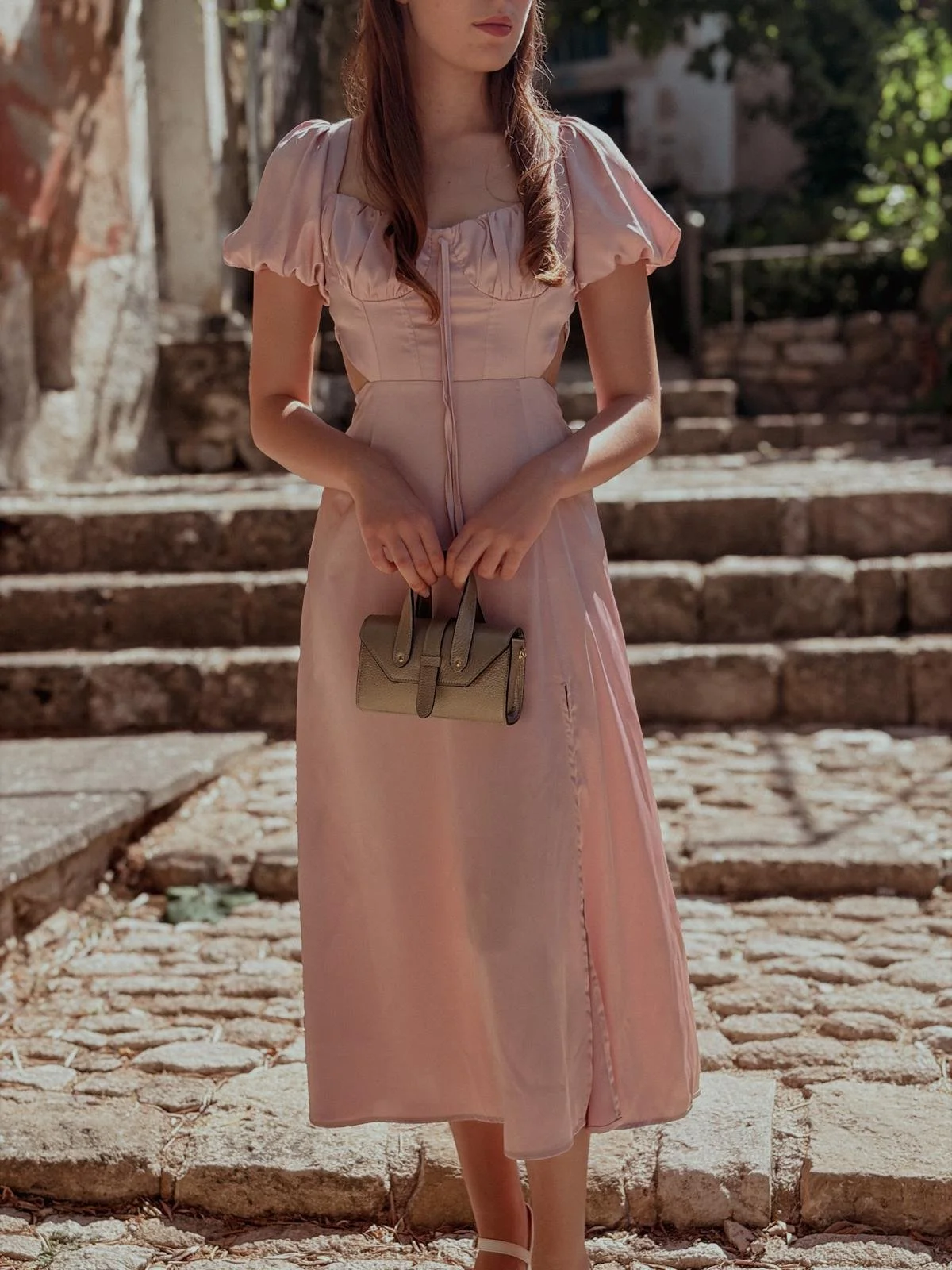 Sac en cuir doré