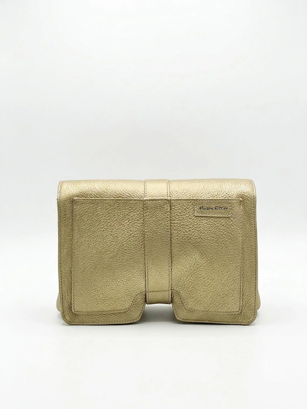 sac en cuir doré