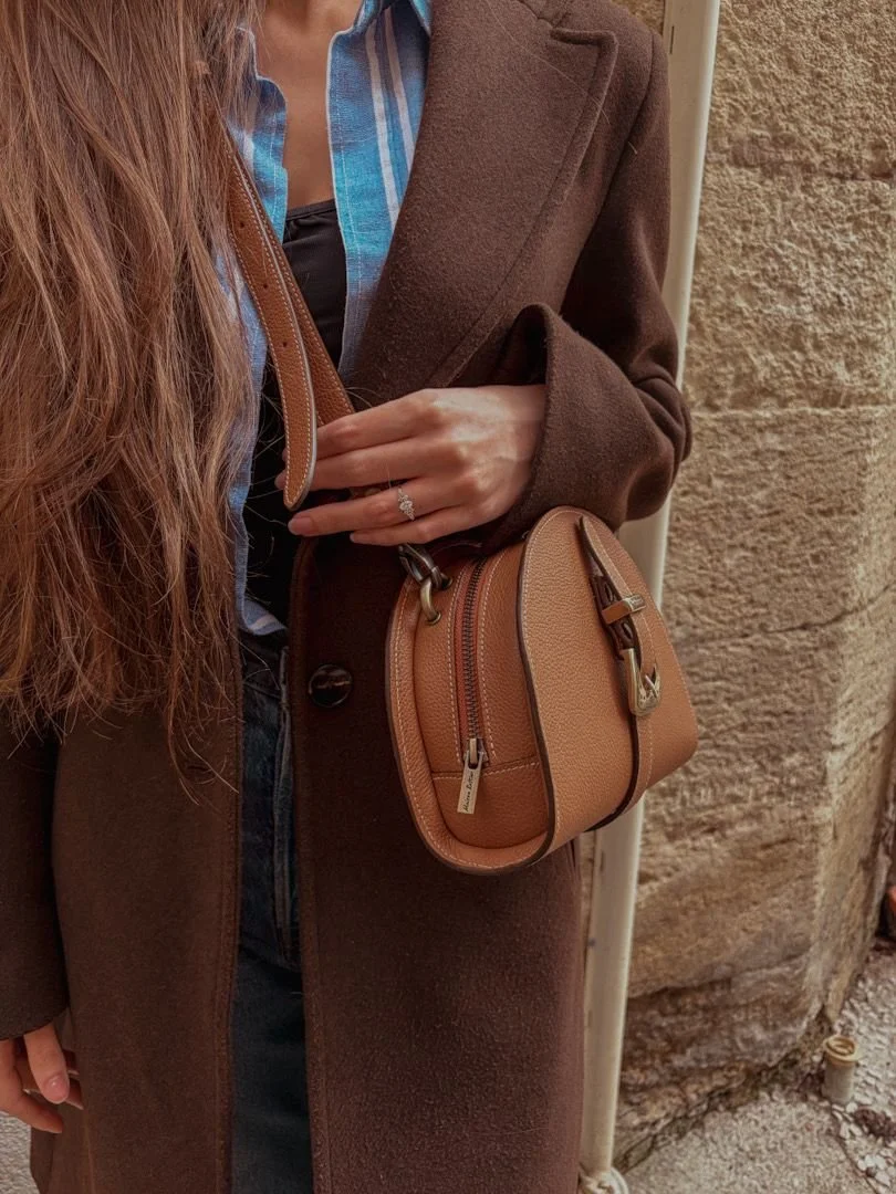 sac cuir camel