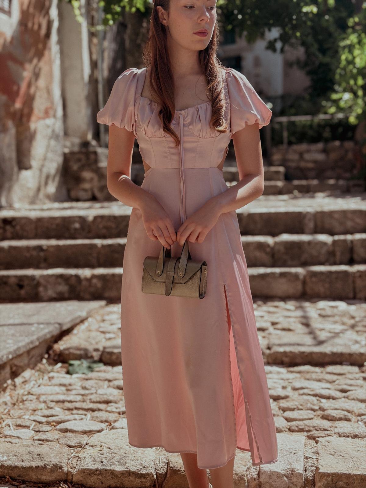 Sac en cuir doré