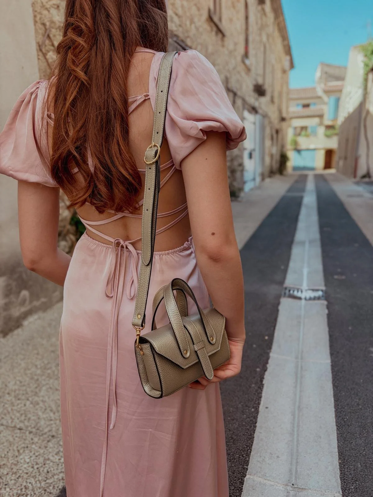Sac en Cuir Doré - Suzanne