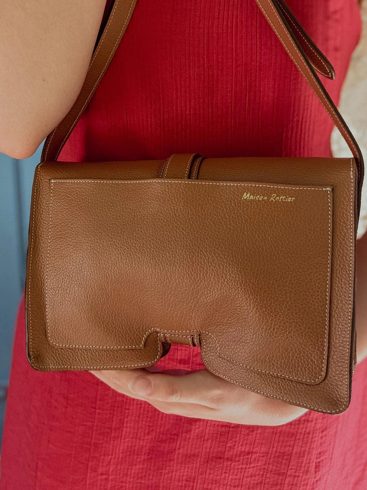 Sac en cuir marron