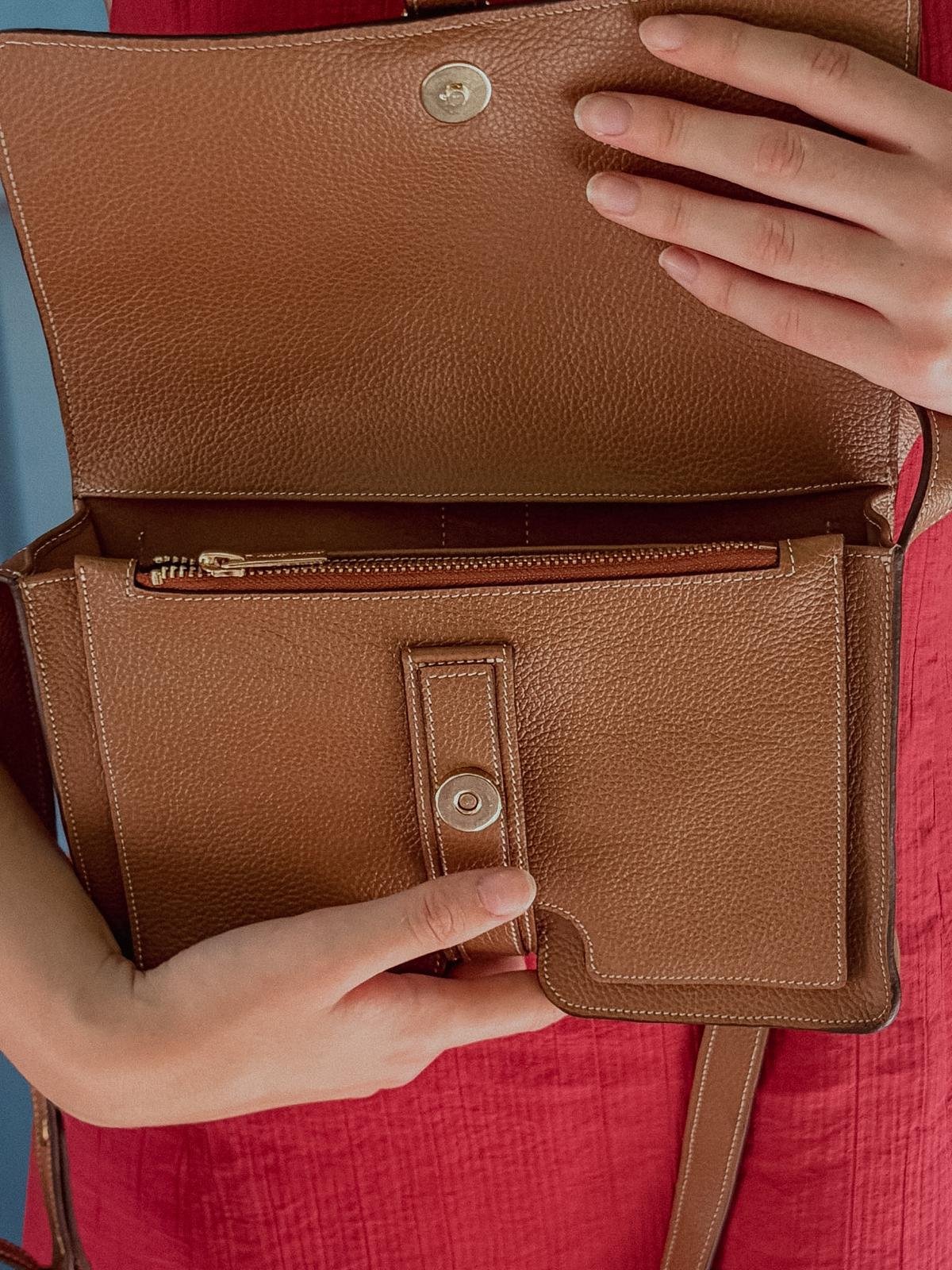 Sac en cuir marron