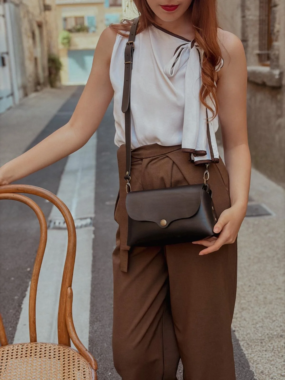 Sac en Cuir Noir - Candice
