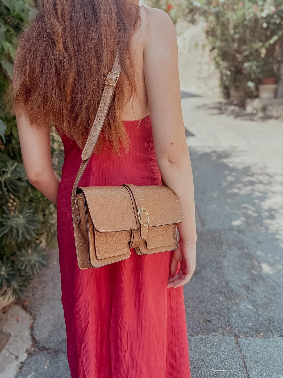 Sac en cuir marron