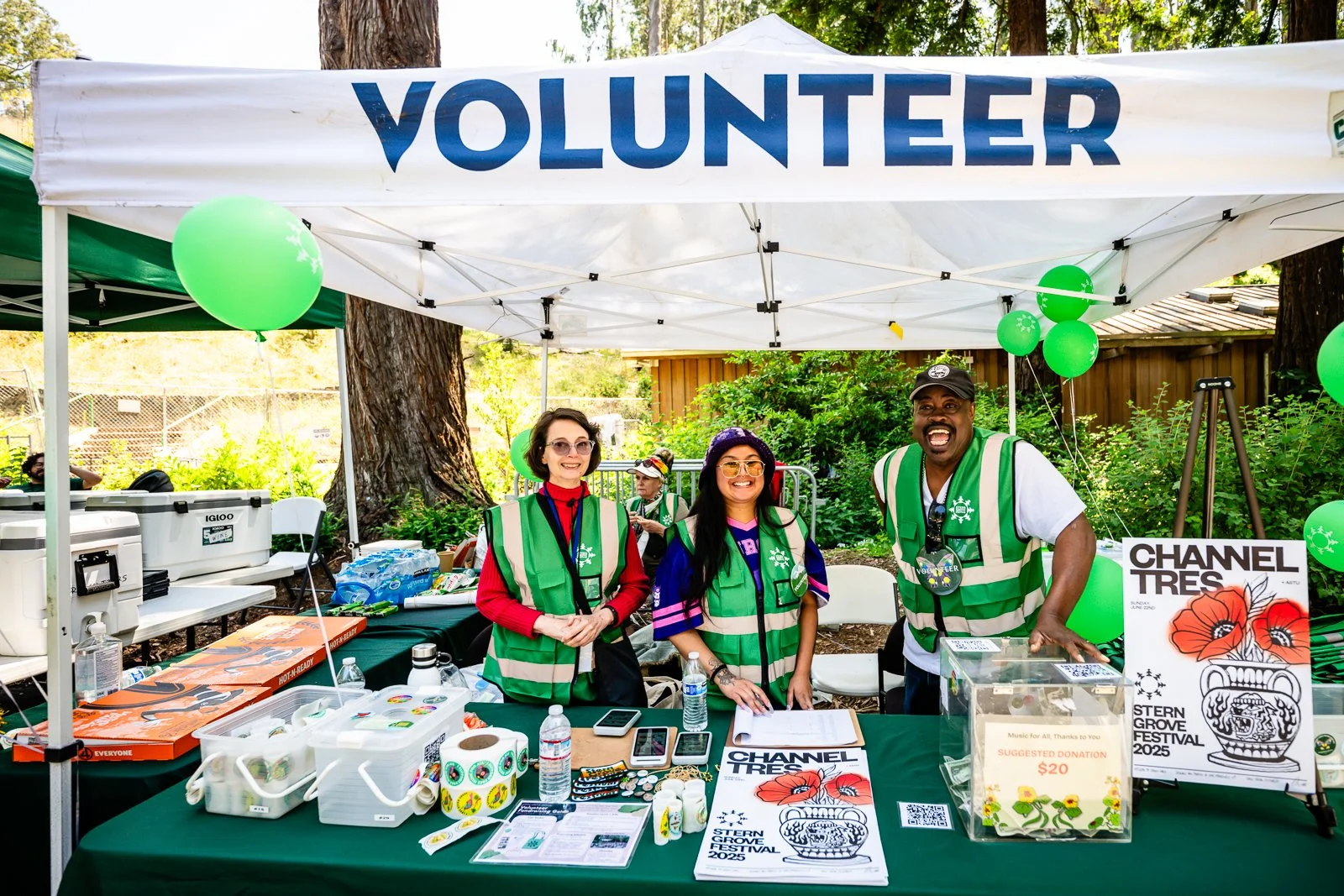 male volunteer for stern grove standing 