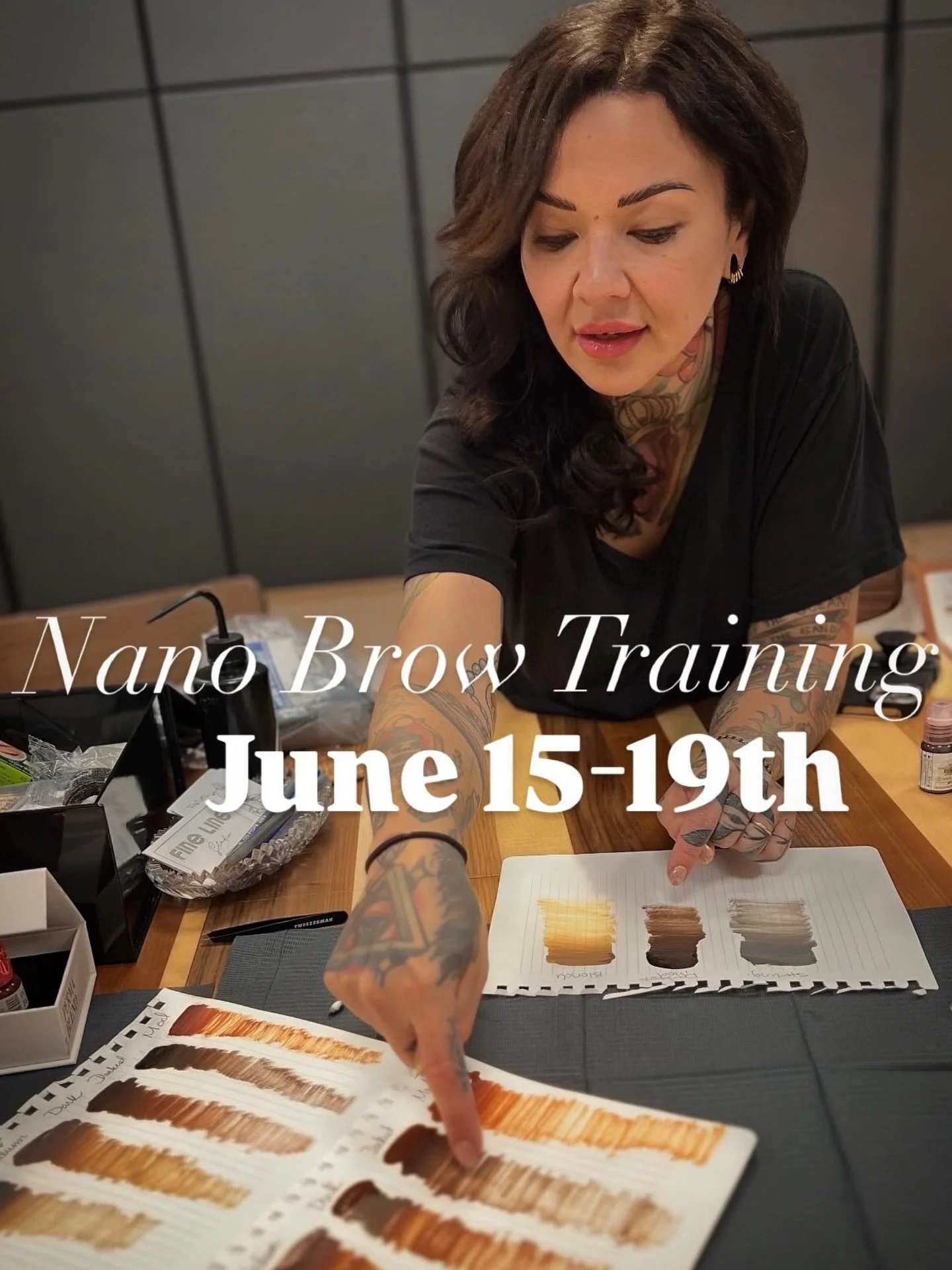 June 15th-19th 
$3500
Hands On Class

Who is this course for?
&bull; For students with no permanent makeup experience
&bull; Those with less than two years of permanent makeup experience

What you will learn in my 5 day class-
Health and Safety
Proce