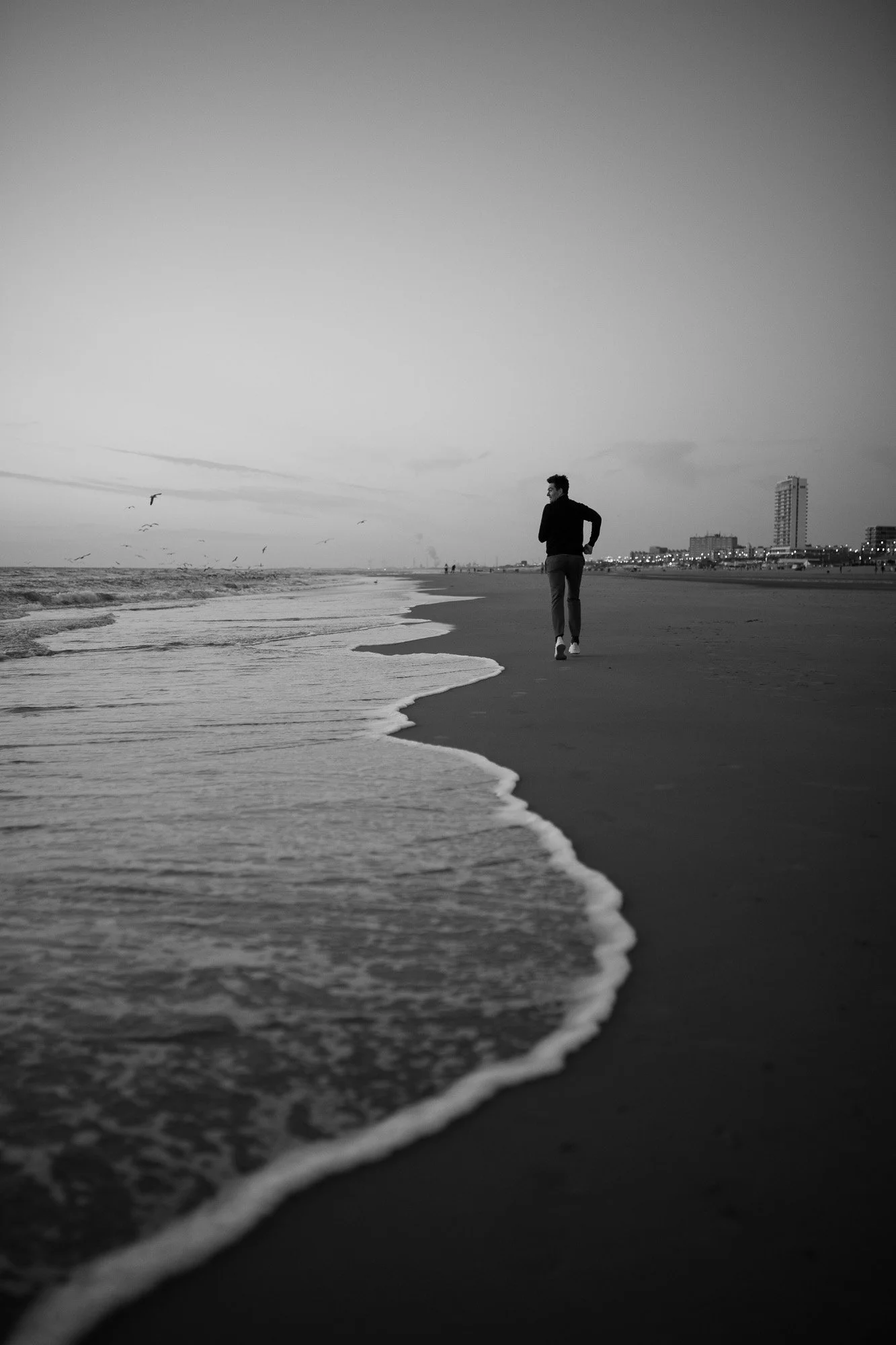 Zandvoort Beach at sunset