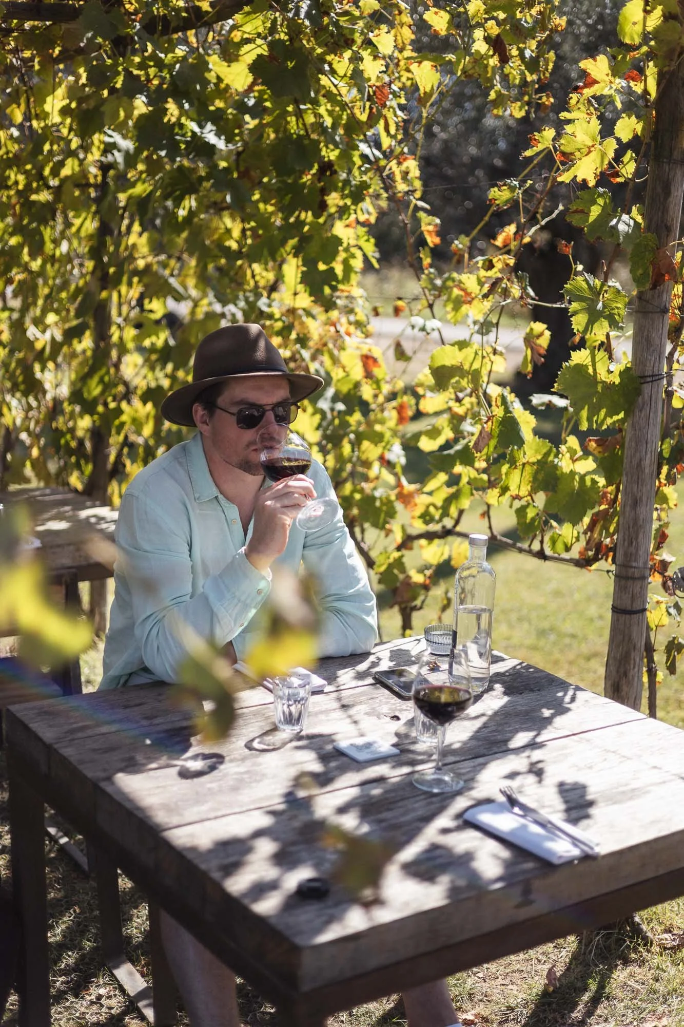 bolgheri green outdoor dining lunch tuscany