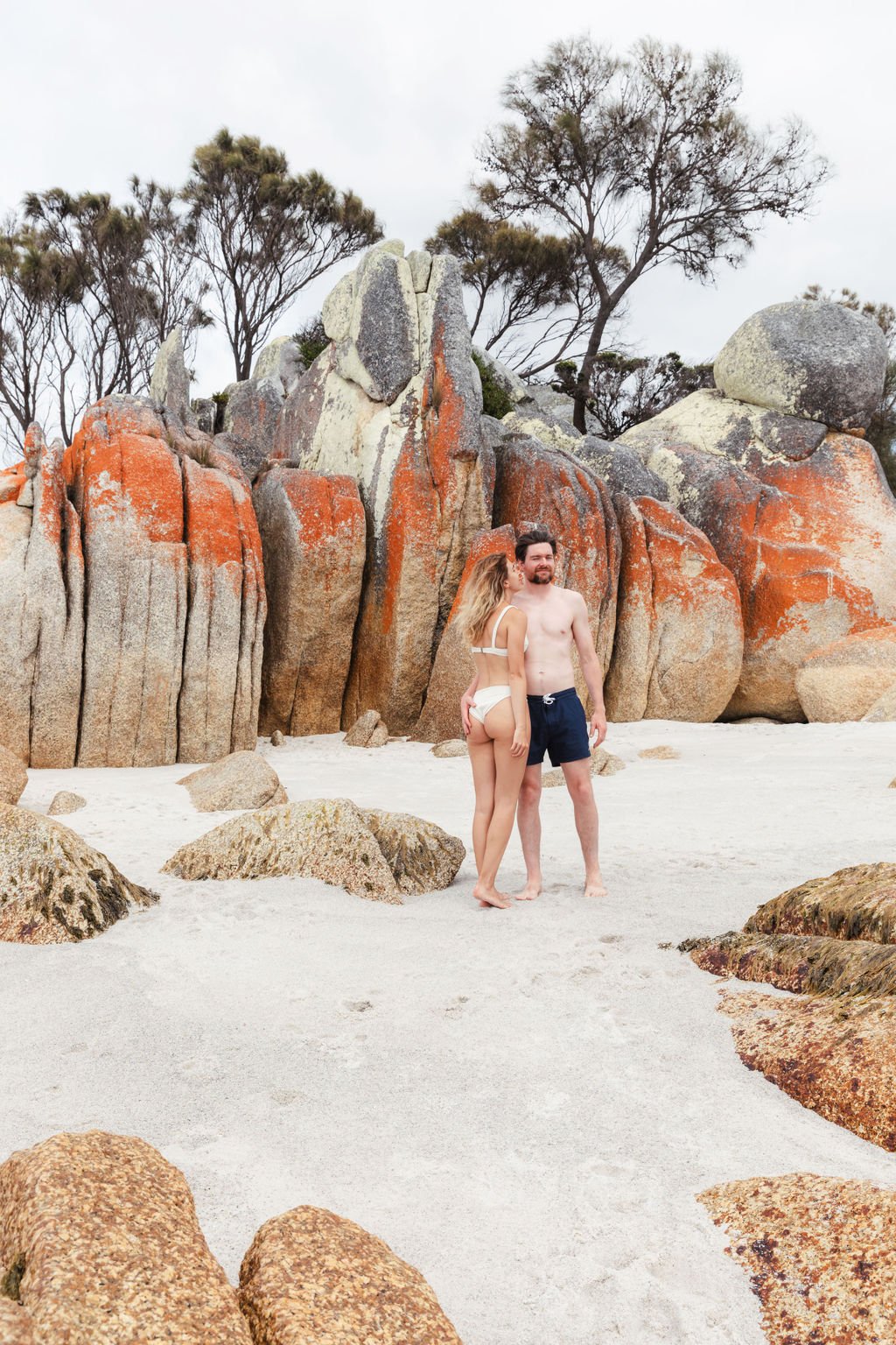 red rocks at cosy corner north, bay of fires