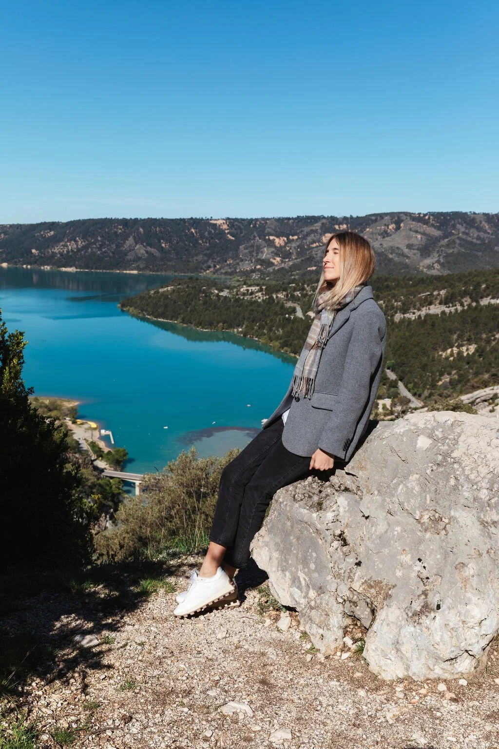 viewpoint of lake Sainte-croix from Vernon gorge