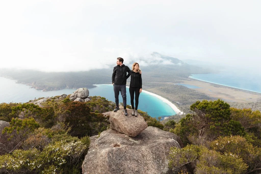 mount Amos summit view of Freycinet national park