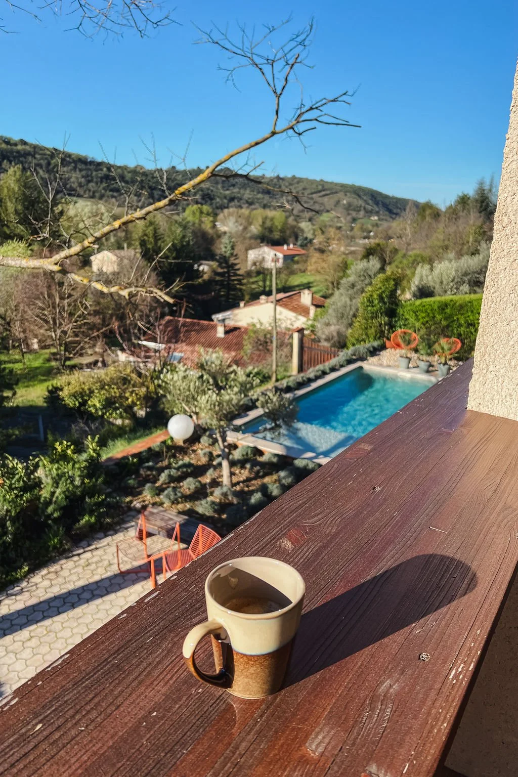 view from balcony at casa Augusta riez